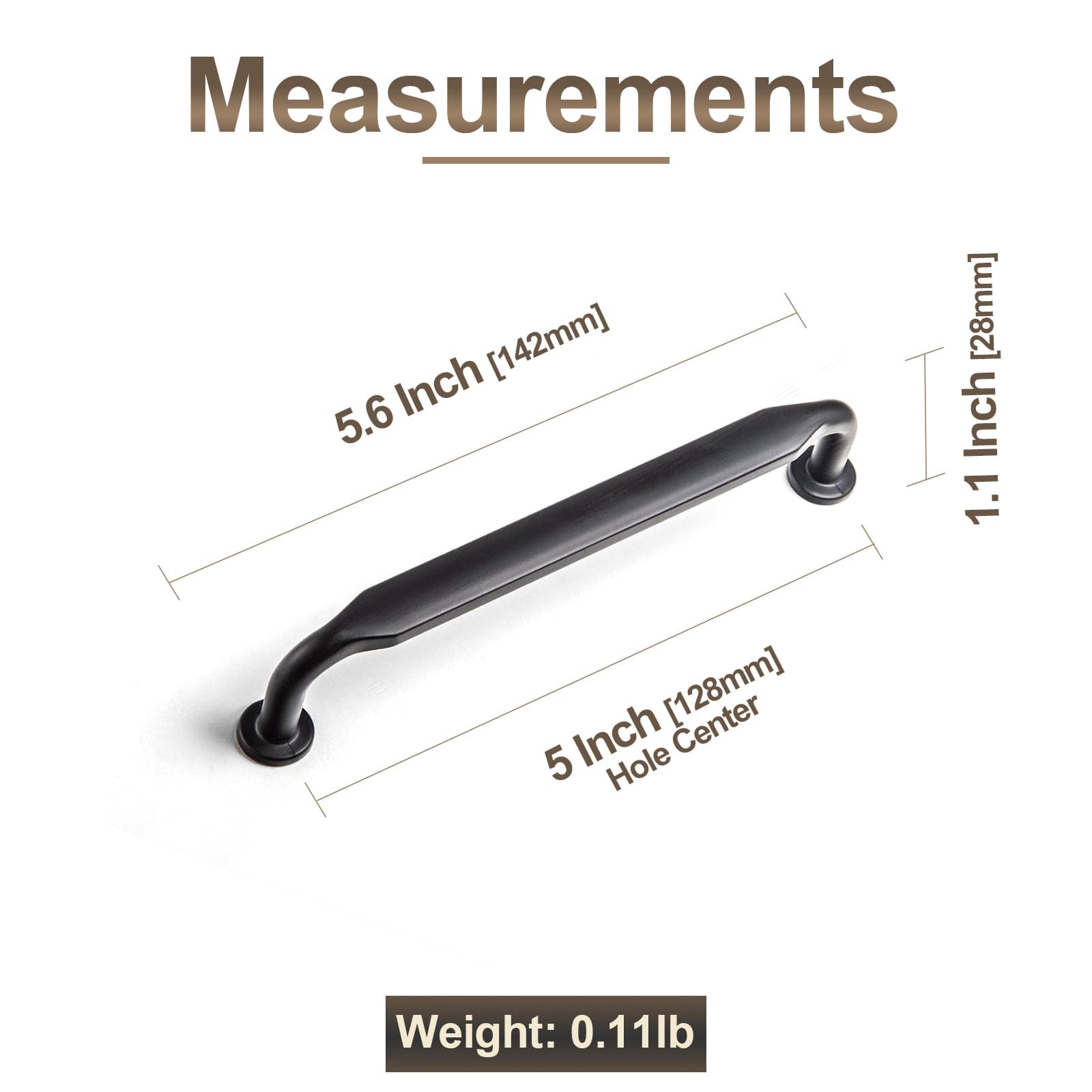 Goo-Ki Minimalist Slim Design Zinc Alloy Cabinet Pulls – Rustic Hardware for a Streamlined Look