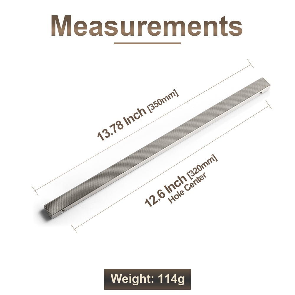 Goo-Ki Modern Aluminum Knurled Cabinet Pull Handles - Comfortable Grip & Long - lasting