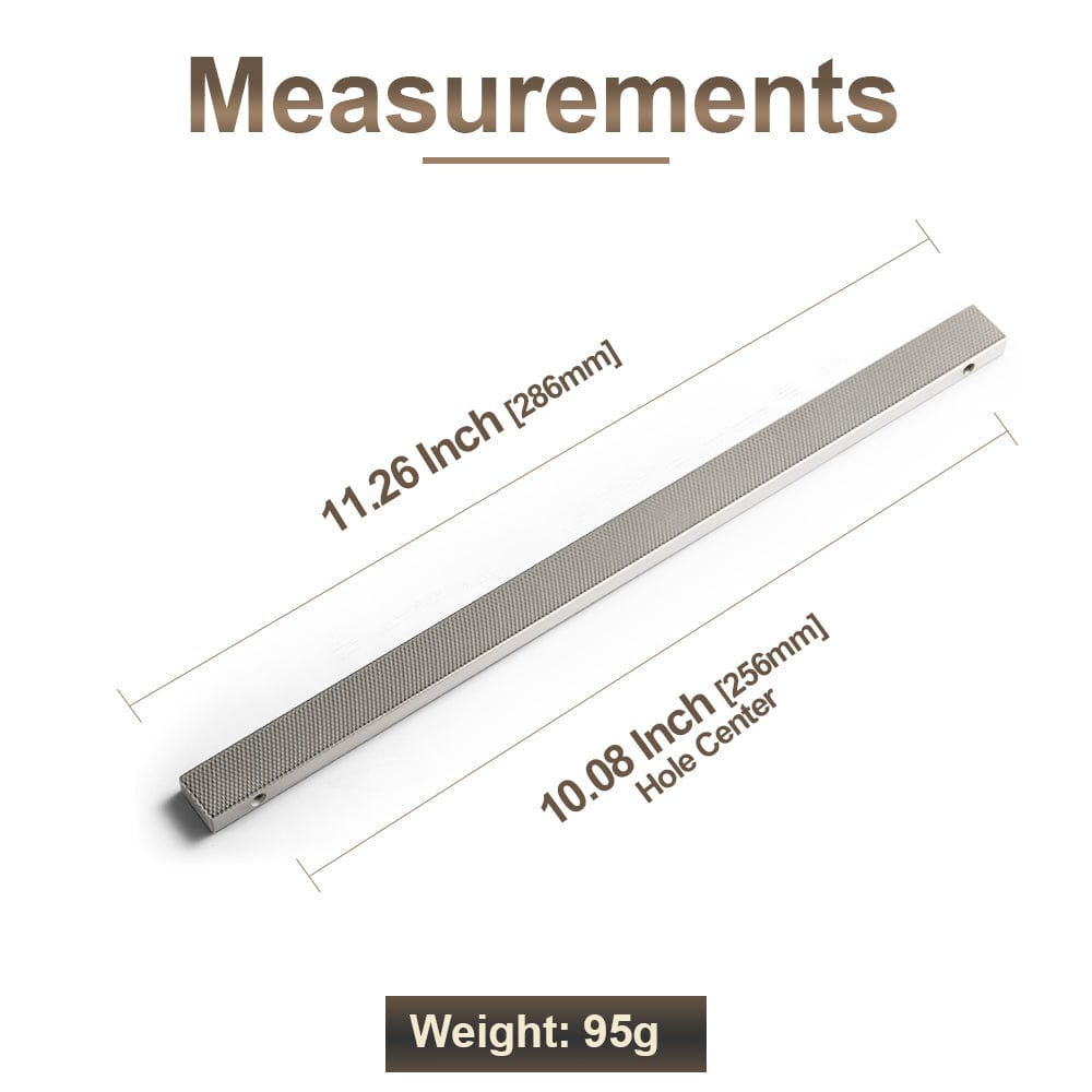Goo-Ki Modern Aluminum Knurled Cabinet Pull Handles - Comfortable Grip & Long - lasting