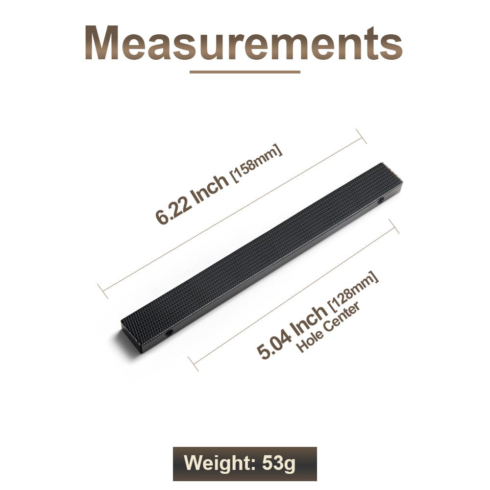 Goo-Ki Modern Aluminum Knurled Cabinet Pull Handles - Comfortable Grip & Long - lasting