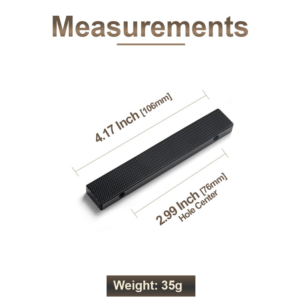 Goo-Ki Modern Aluminum Knurled Cabinet Pull Handles - Comfortable Grip & Long - lasting