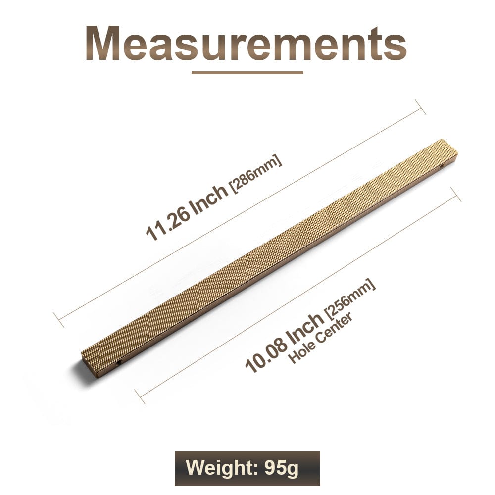 Goo-Ki Modern Aluminum Knurled Cabinet Pull Handles - Comfortable Grip & Long - lasting
