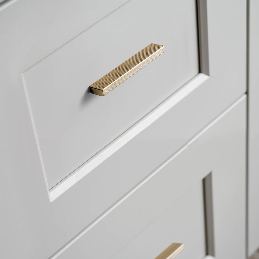Goo-Ki Modern Aluminum Knurled Cabinet Pull Handles - Comfortable Grip & Long - lasting