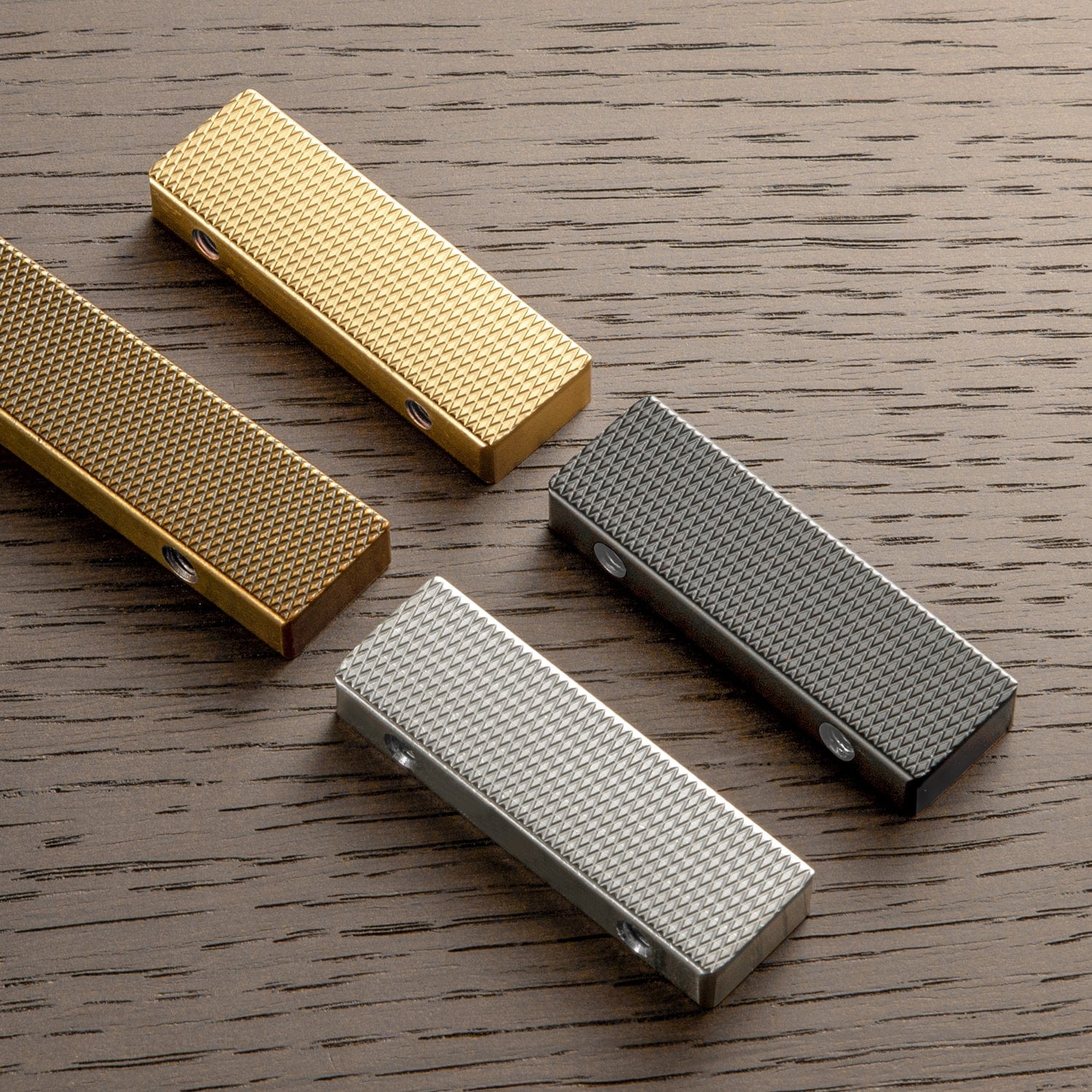 Goo-Ki Modern Aluminum Knurled Cabinet Pull Handles - Comfortable Grip & Long - lasting