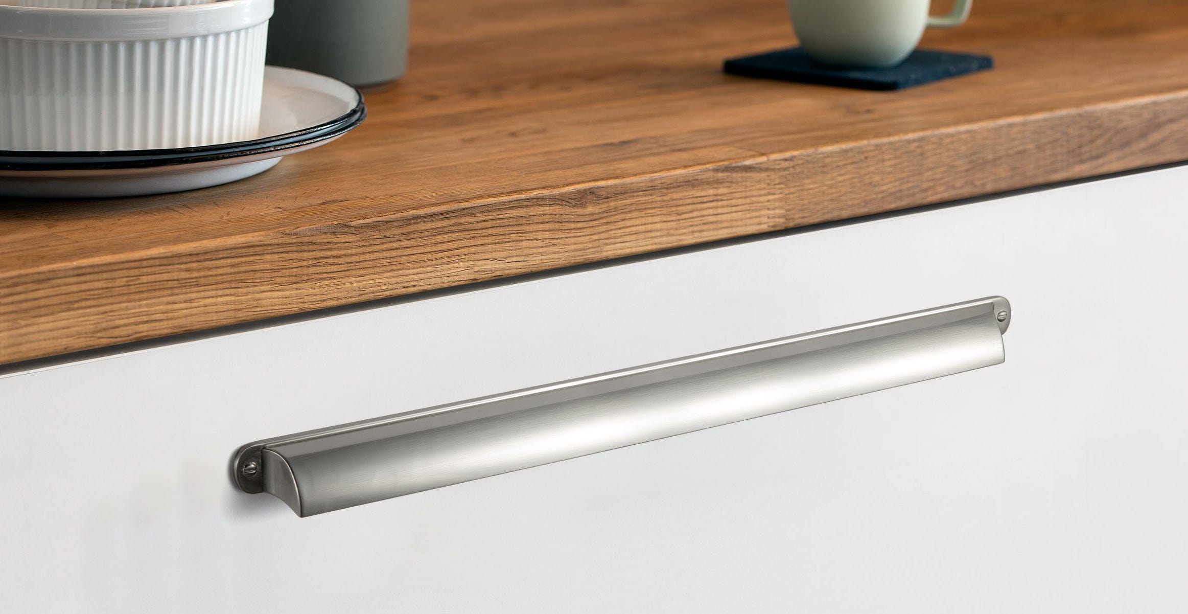 Goo-Ki Modern Multi-Color Cabinet Cup Pulls Bin Drawer Pull Stylish Hardware for Furniture Upgrades
