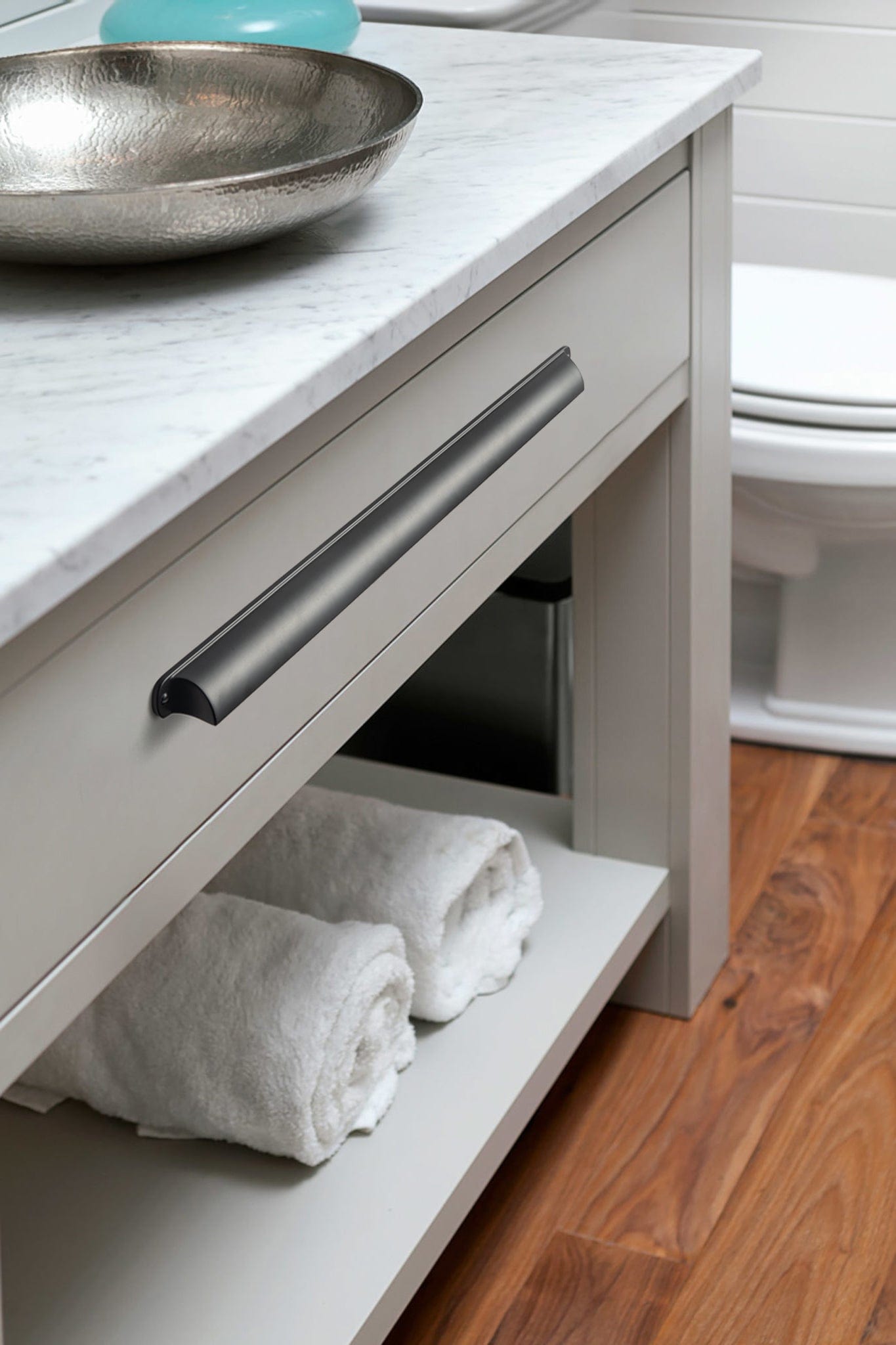Goo-Ki Modern Multi-Color Cabinet Cup Pulls Bin Drawer Pull Stylish Hardware for Furniture Upgrades