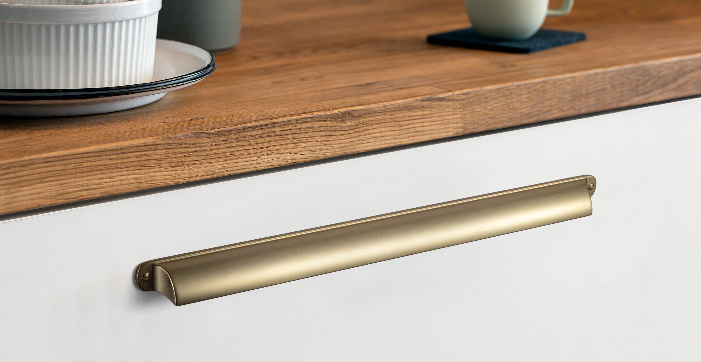 Goo-Ki Modern Multi-Color Cabinet Cup Pulls Bin Drawer Pull Stylish Hardware for Furniture Upgrades