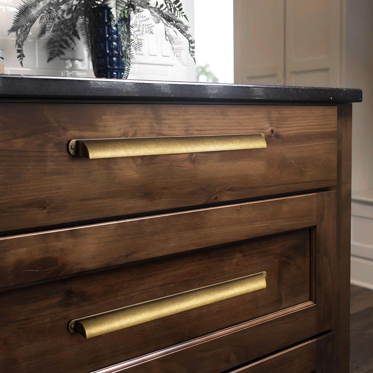 Goo-Ki Modern Multi-Color Cabinet Cup Pulls Bin Drawer Pull Stylish Hardware for Furniture Upgrades