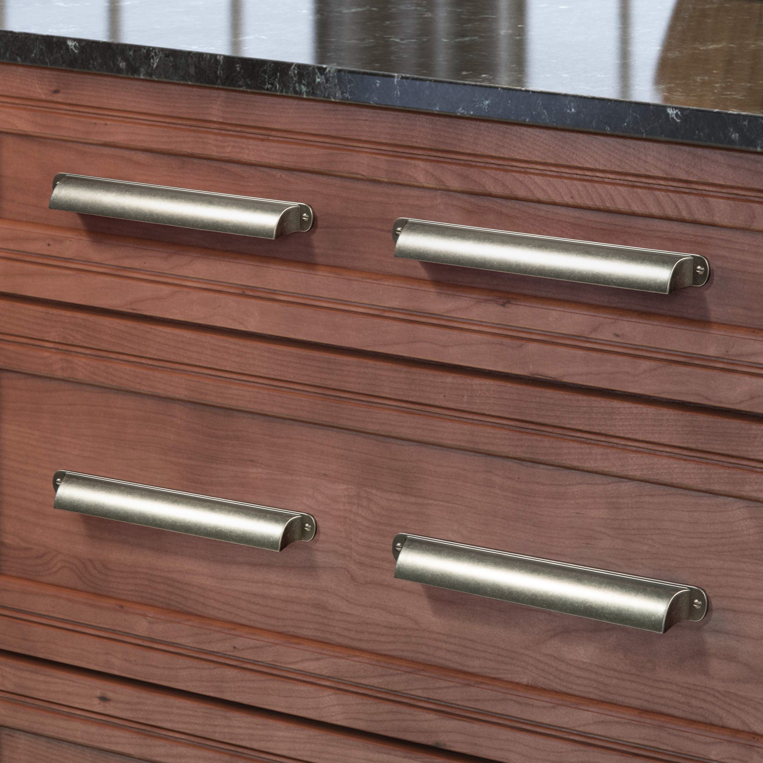 Goo-Ki Modern Multi-Color Cabinet Cup Pulls Bin Drawer Pull Stylish Hardware for Furniture Upgrades