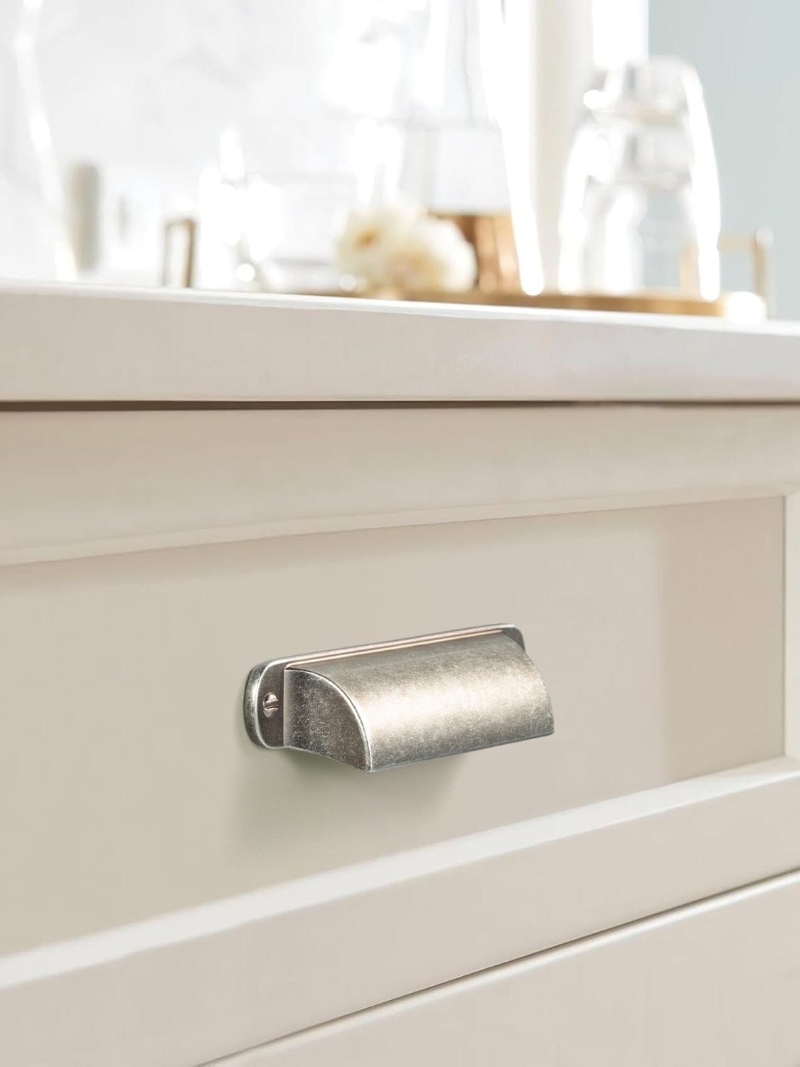 Goo-Ki Modern Multi-Color Cabinet Cup Pulls Bin Drawer Pull Stylish Hardware for Furniture Upgrades
