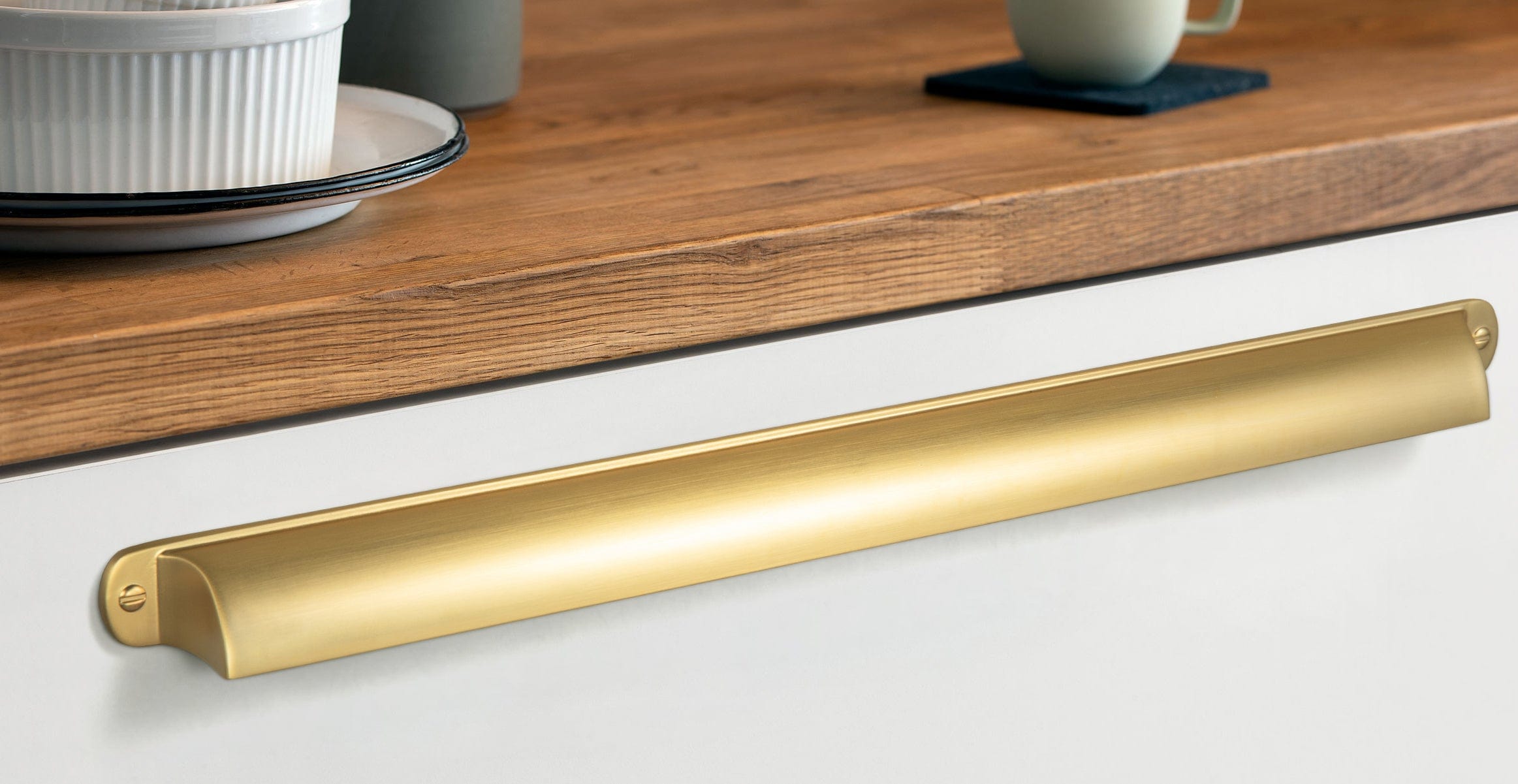 Goo-Ki Modern Multi-Color Cabinet Cup Pulls Bin Drawer Pull Stylish Hardware for Furniture Upgrades