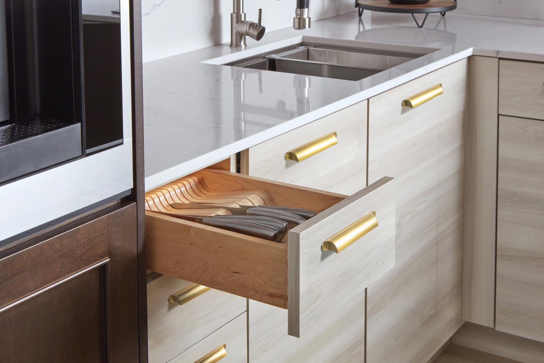 Goo-Ki Modern Multi-Color Cabinet Cup Pulls Bin Drawer Pull Stylish Hardware for Furniture Upgrades
