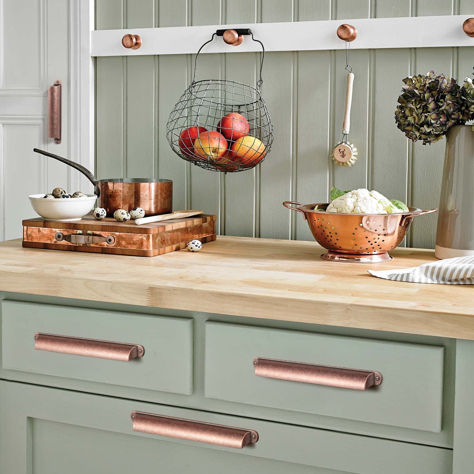 Goo-Ki Modern Multi-Color Cabinet Cup Pulls Bin Drawer Pull Stylish Hardware for Furniture Upgrades