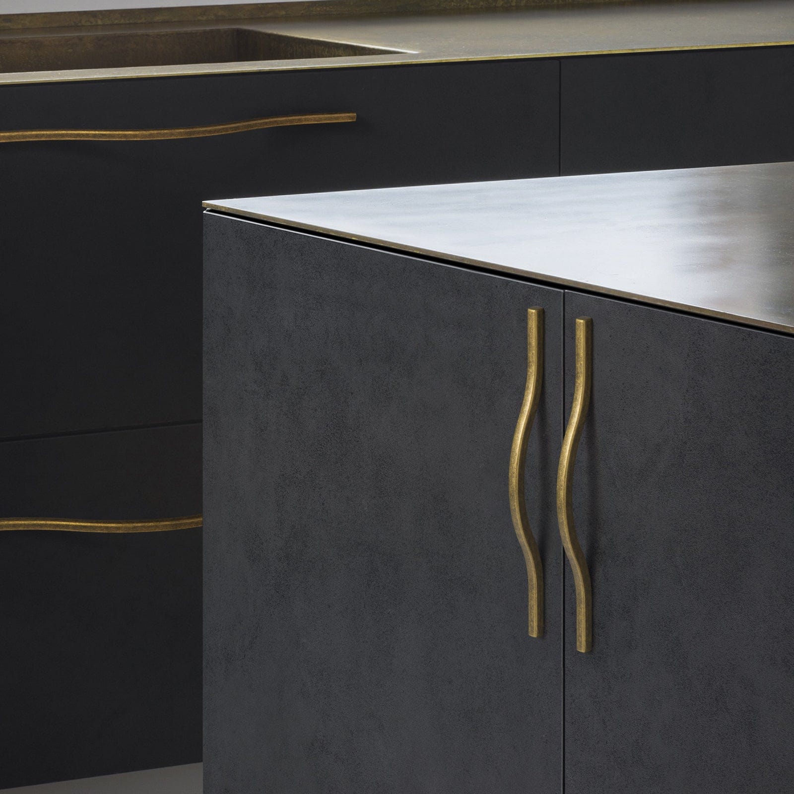 Goo-Ki Modern Wardrobe Cabinet Pulls Luxurious Drawer Pull Dual Mount
