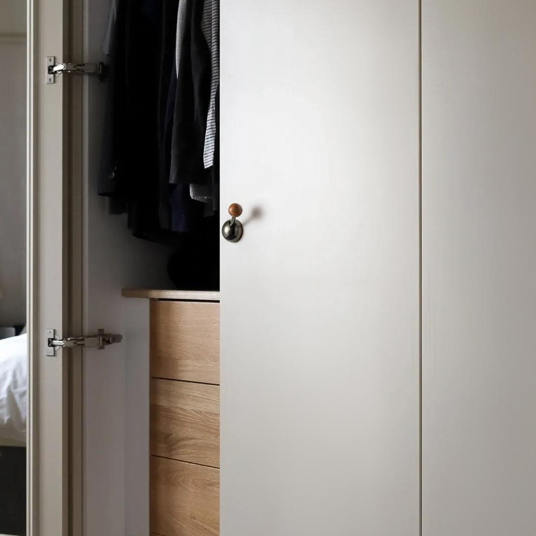 Goo-Ki Multifunctional Semicircle Black Walnut Coat Hook & Cabinet Hardware