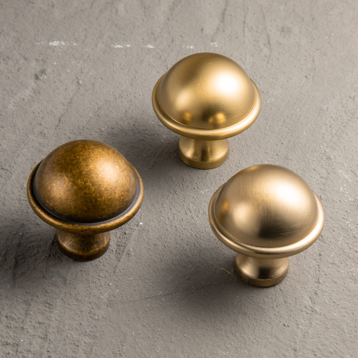 Goo-Ki Mushroom Dome Zinc Alloy Cabinet Knobs, Classic Bulb Round Drawer Knob for Vanity Furniture Hardware