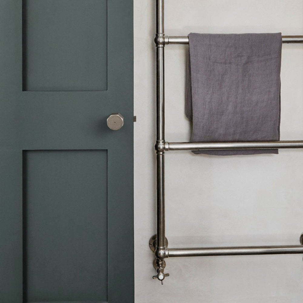 Octagonal Antique Silver Door Lock Security Rotatable Interior Keyless