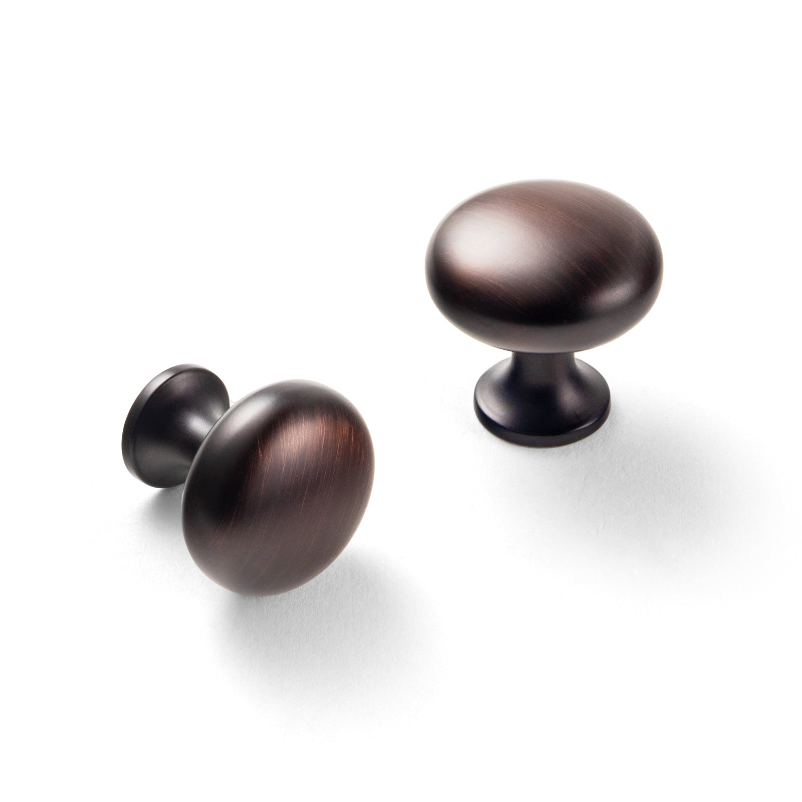 Goo-Ki Oil Rubbed Bronze / 1.2'' Knob / 6 Pack Multi-colored Classic Drawer Knob Mushroom Round Cabinet Knob