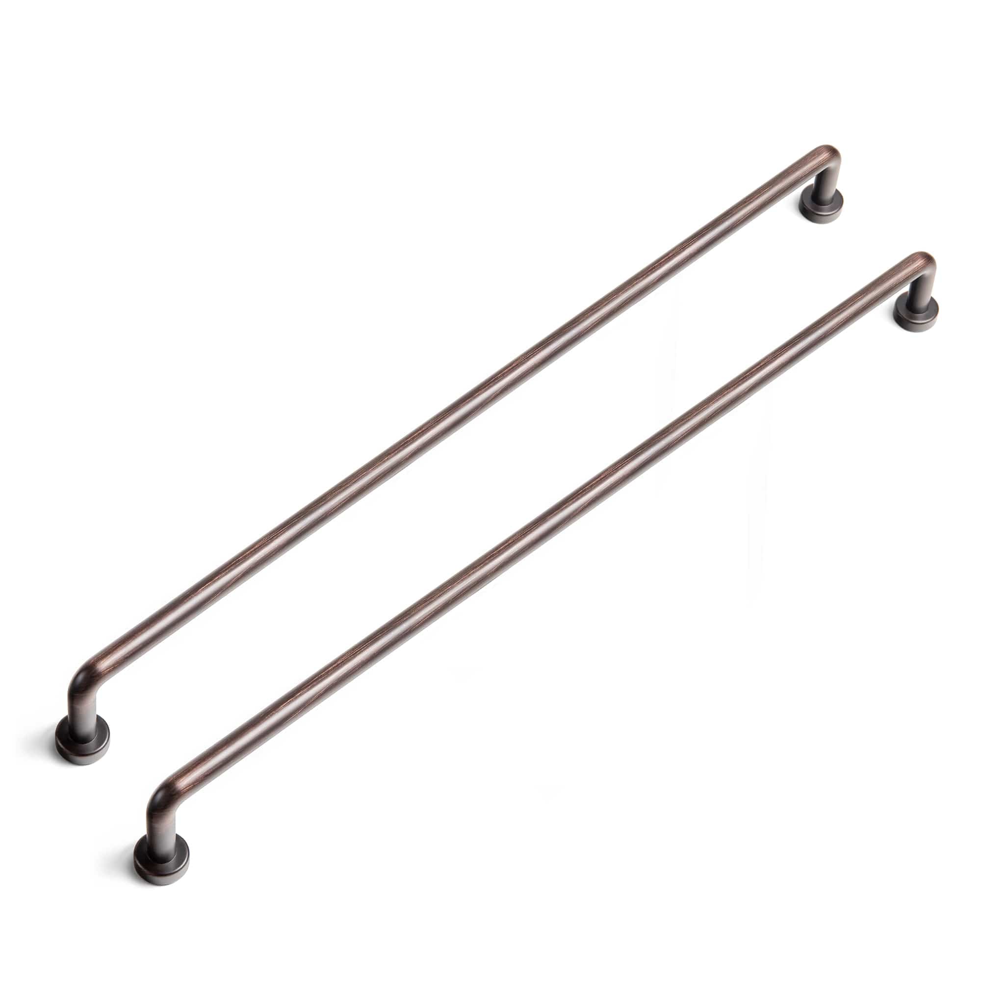 Goo-Ki Oil Rubbed Bronze / 12.6'' Hole Center / 6 Pack Antique Rustic Vintage Cabinet Bar Pulls Decorative Drawer Handles