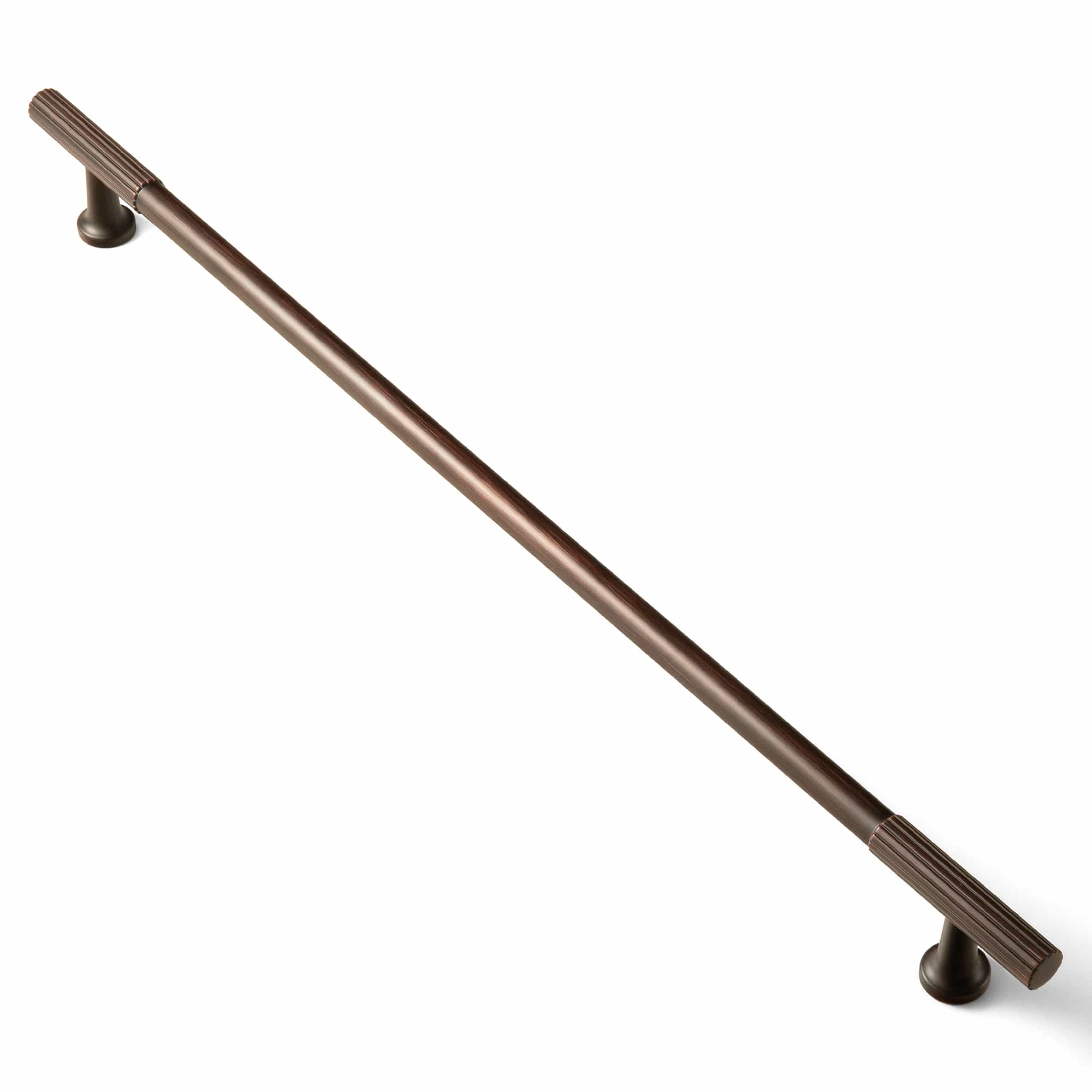 Goo-Ki Oil Rubbed Bronze / 18'' Hole Center / 2 Pack Striped Decorations Cabinet Pull Retro Brass Cabinet Handles