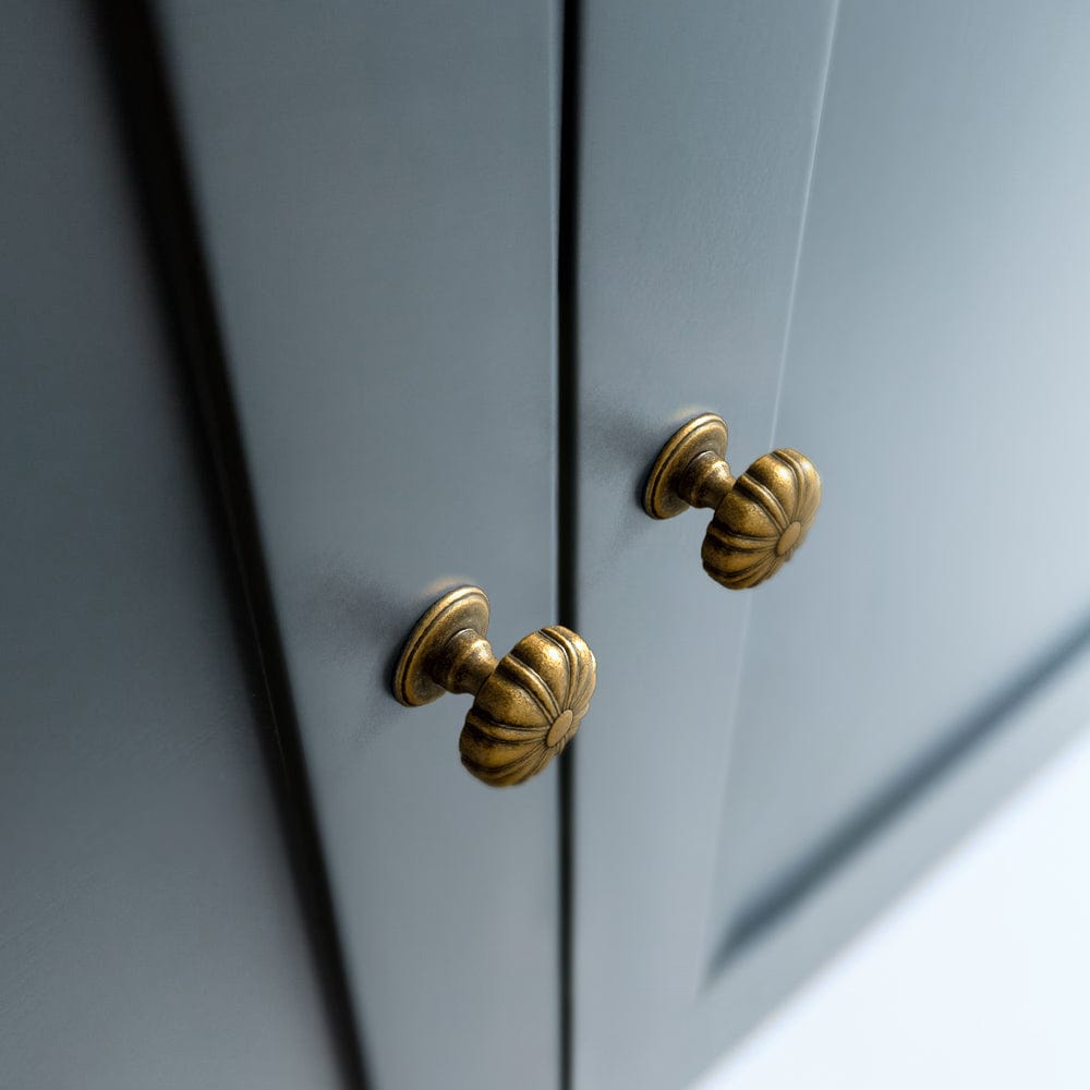 elegant dresser knobs White Flower Shaped Dresser Cabinet Knob Silver