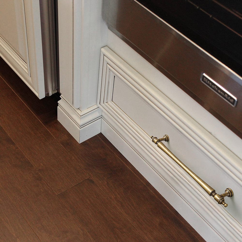 Goo-Ki Ornate Tapered Cabinet Handle with Sculpted Detailing Vintage Hardware for Kitchen