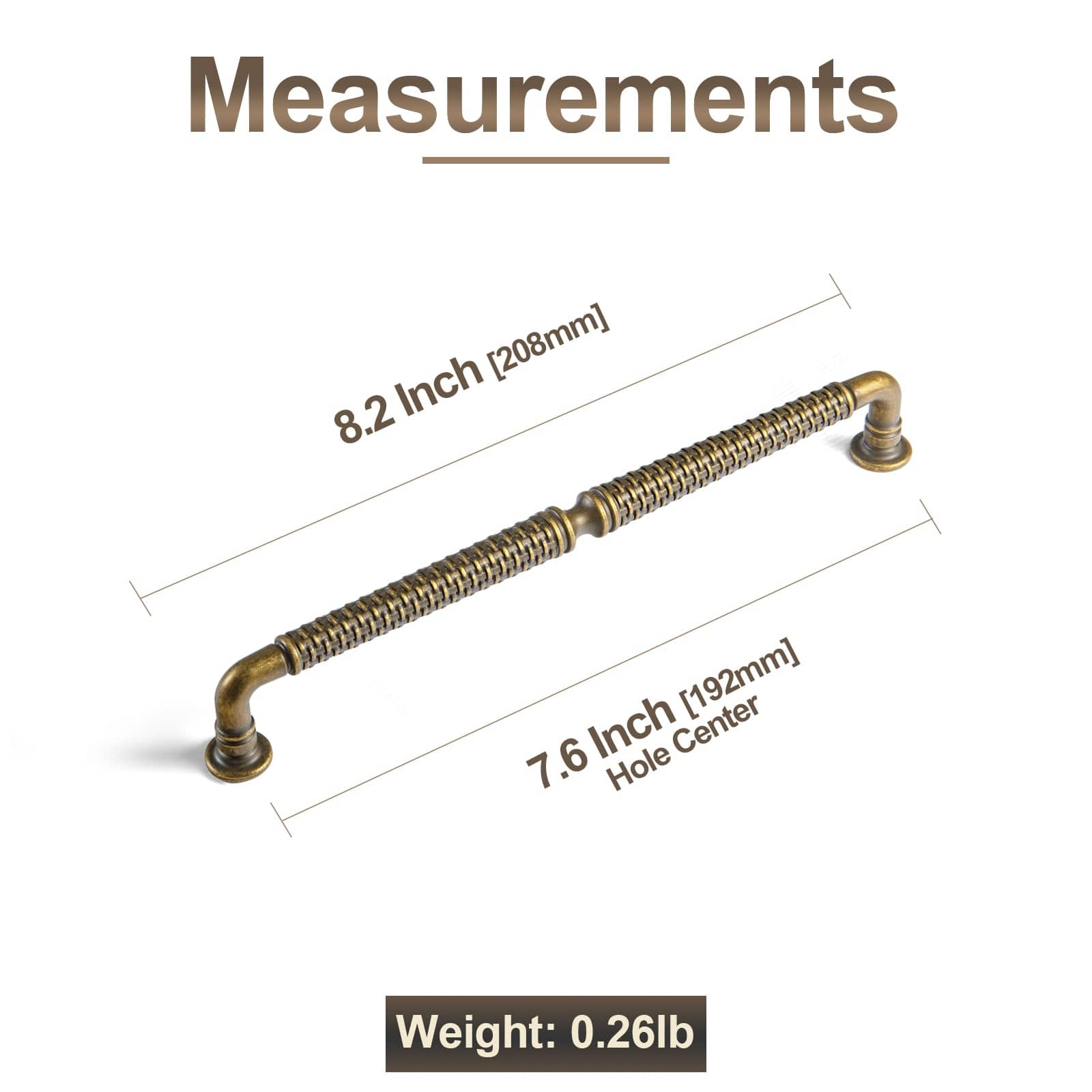 Goo-Ki Ornate Woven Pattern Zinc Alloy Cabinet Knobs & Pulls - Retro Style Hardware for Kitchen Cabinets