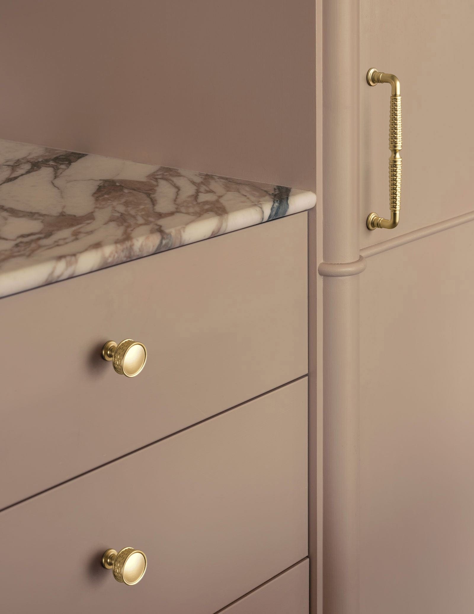 Goo-Ki Ornate Woven Pattern Zinc Alloy Cabinet Knobs & Pulls - Retro Style Hardware for Kitchen Cabinets