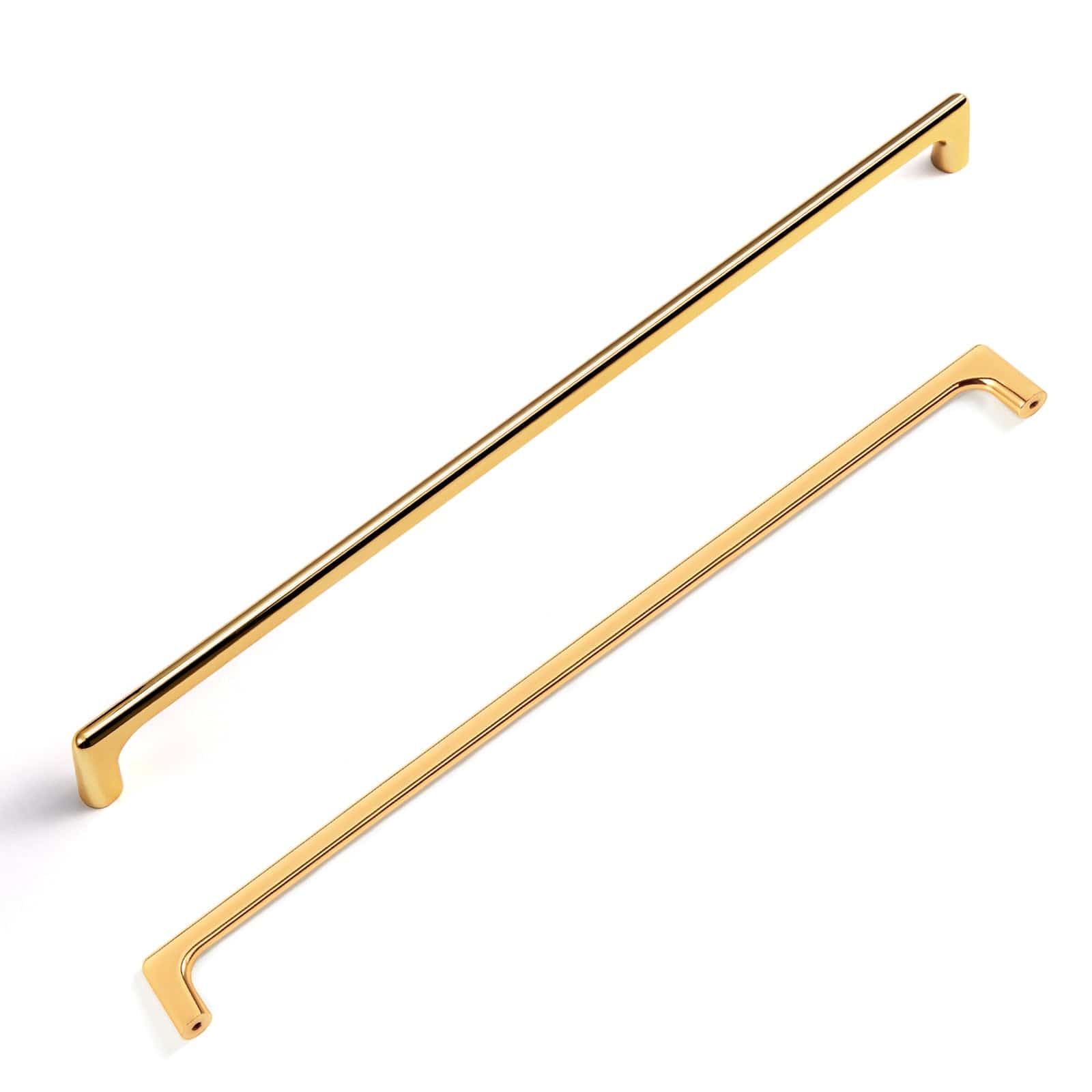 Goo-Ki Polished Gold / 12.6'' Hole Center / 6 Pack Modern Cabinet Pull Luxurious Drawer Wardrobe Pulls Kitchen