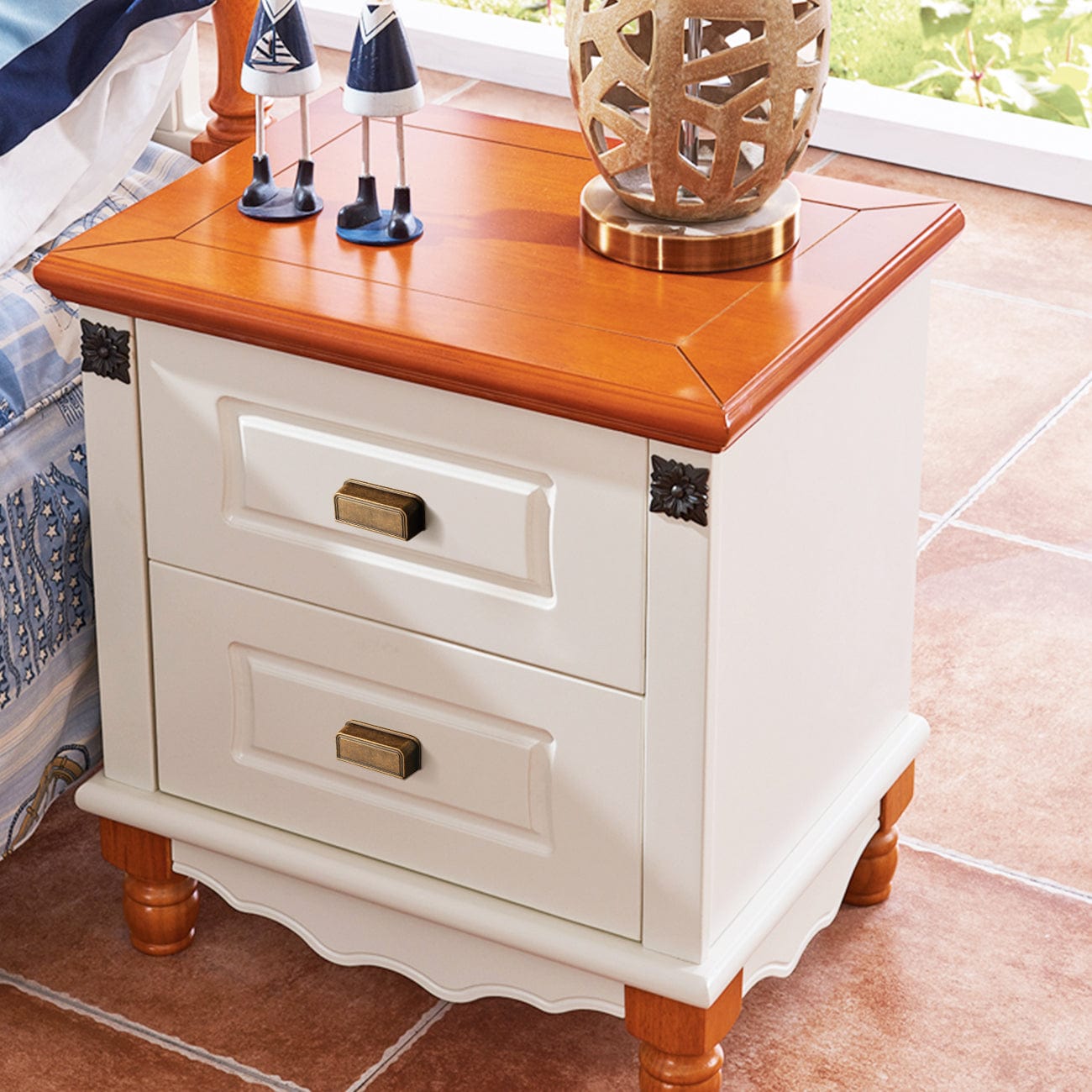 Goo-Ki Rectangular Profile Cabinet Pulls with Trimmed Edges - Retro Drawer Handles