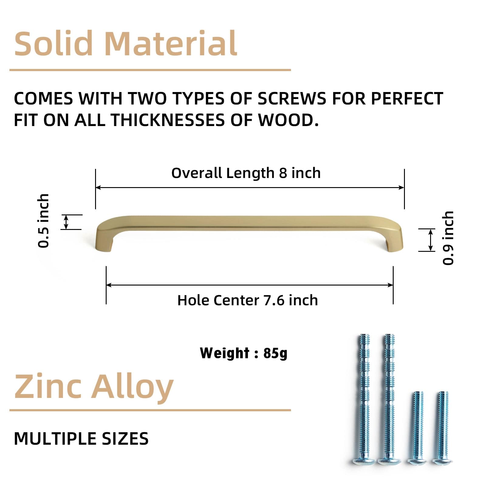 Goo-Ki Retro Brass Cabinet Handles Timeless Drawer Pulls for Classic Furniture Revival
