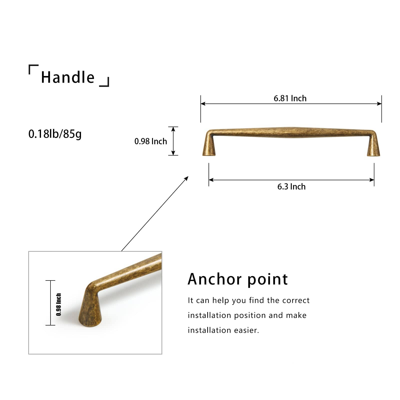 Goo-Ki Retro Cabinet Pulls Luxurious Drawer Pulls for Bedroom Kitchen