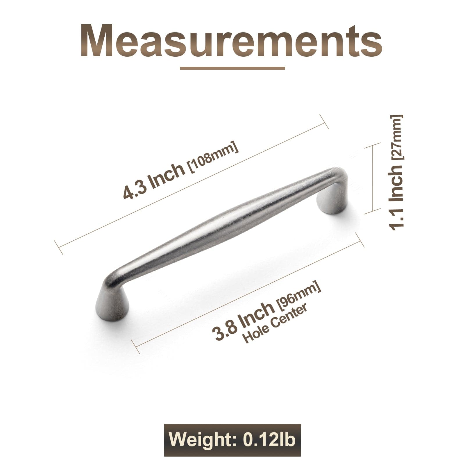 Goo-Ki Retro Cabinet Pulls Luxurious Drawer Pulls for Bedroom Kitchen