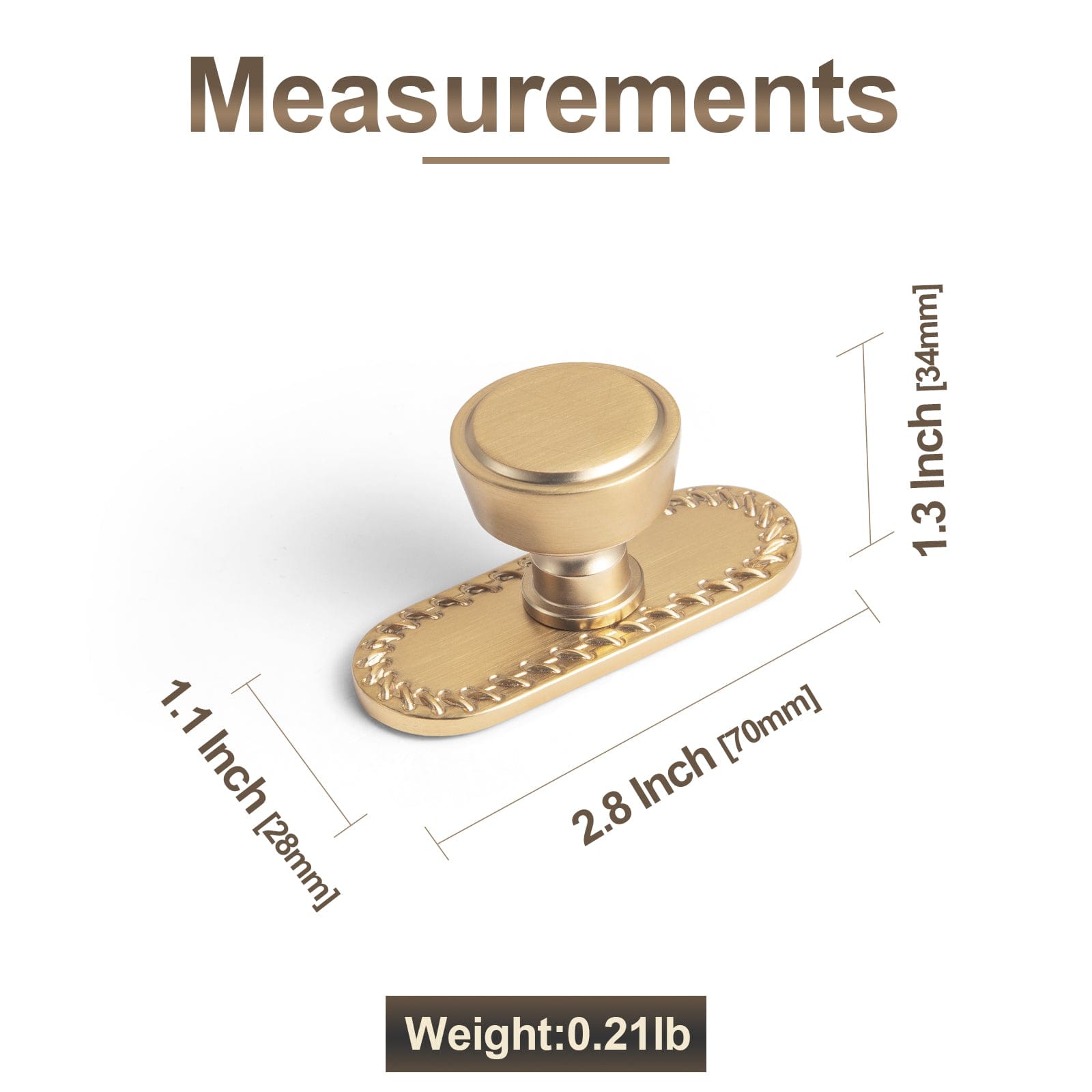 Goo-Ki Retro Drawer Knobs for Dresser Cupboard Solid Zinc Alloy Single Hole Cabinet Hardware