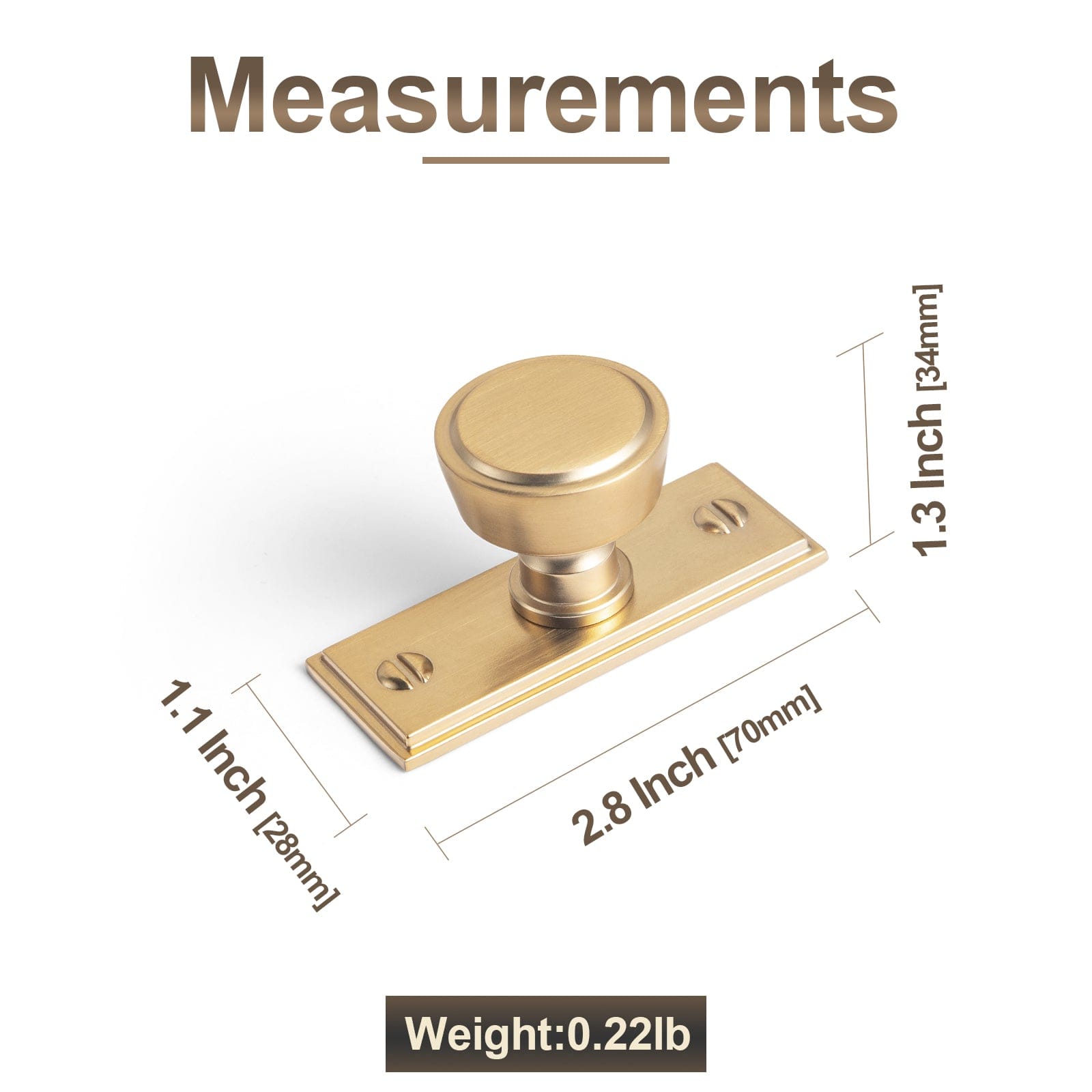 Goo-Ki Retro Drawer Knobs for Dresser Cupboard Solid Zinc Alloy Single Hole Cabinet Hardware