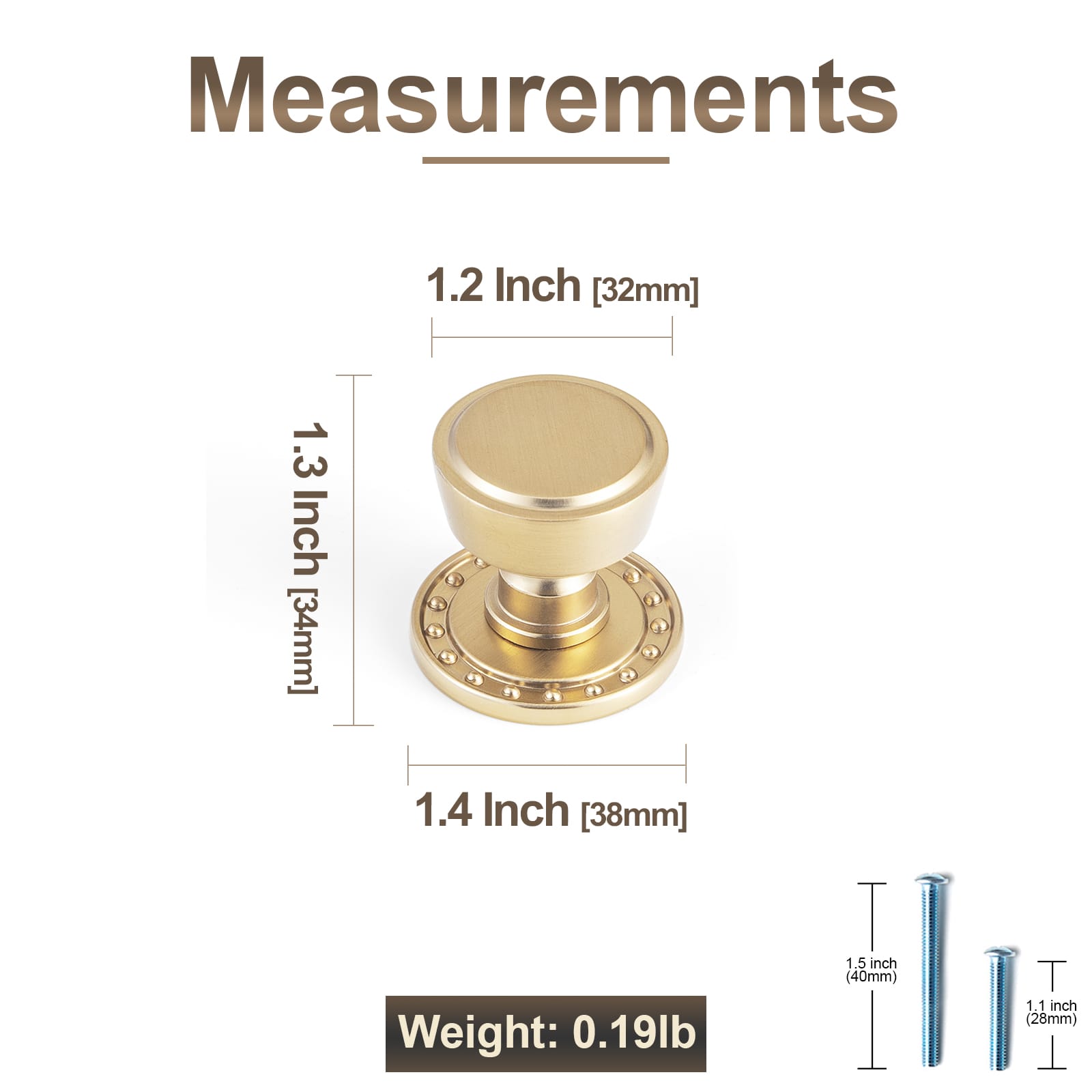 Goo-Ki Retro Drawer Knobs for Dresser Cupboard Solid Zinc Alloy Single Hole Cabinet Hardware
