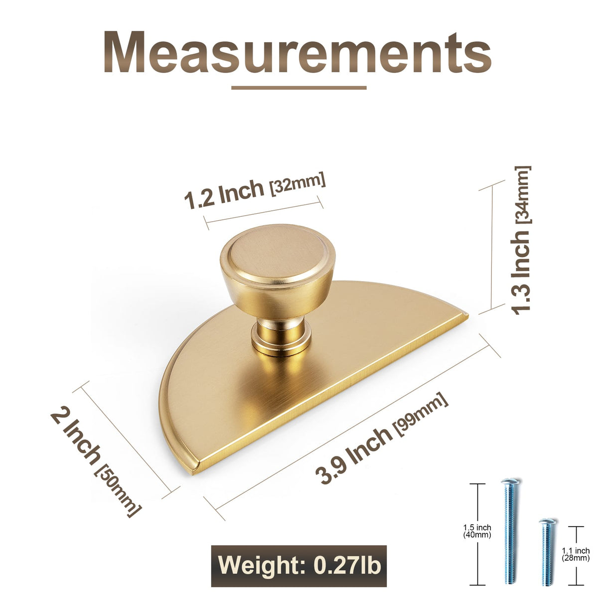 Goo-Ki Retro Drawer Knobs for Dresser Cupboard Solid Zinc Alloy Single Hole Cabinet Hardware