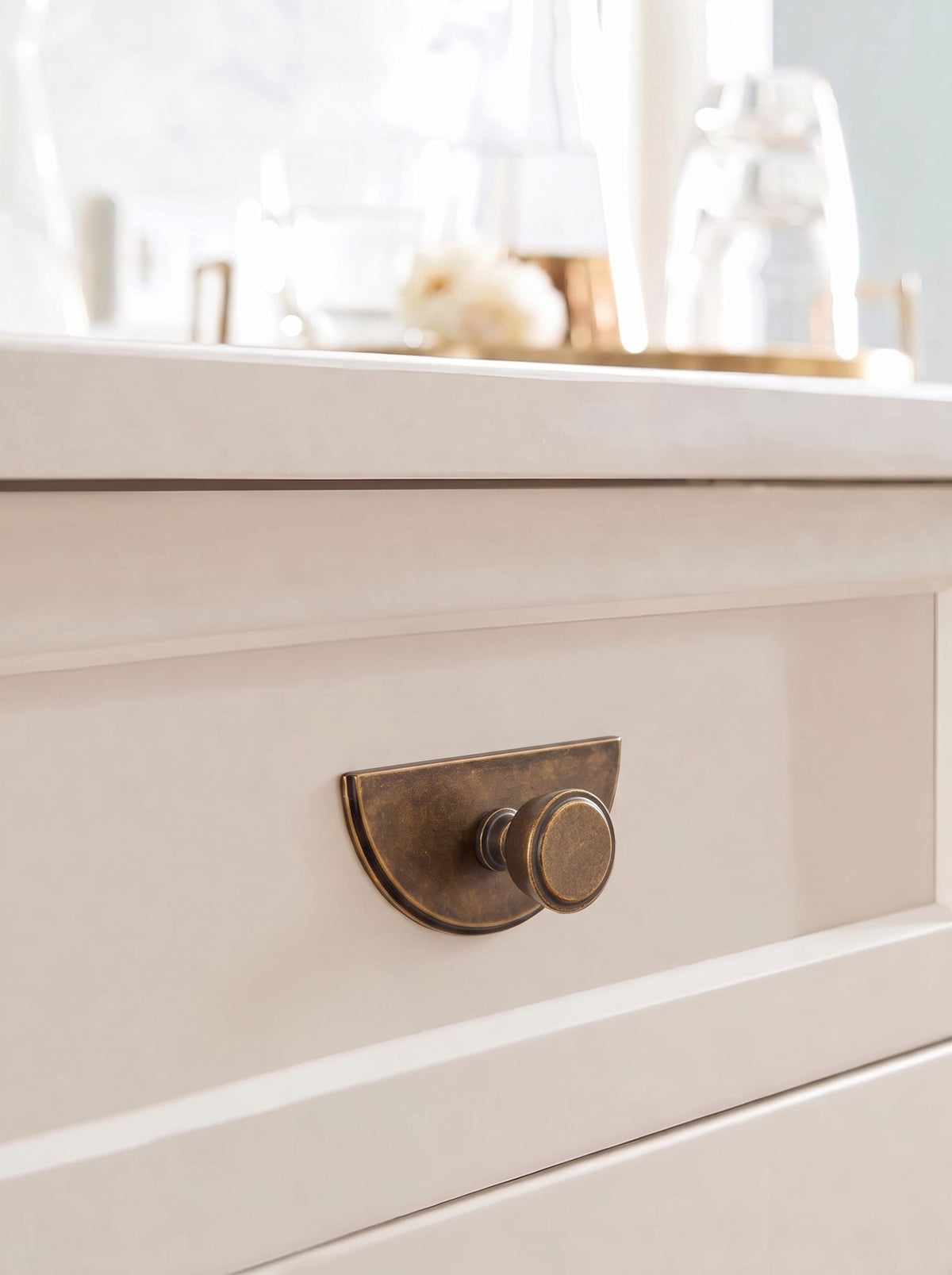 Goo-Ki Retro Drawer Knobs for Dresser Cupboard Solid Zinc Alloy Single Hole Cabinet Hardware