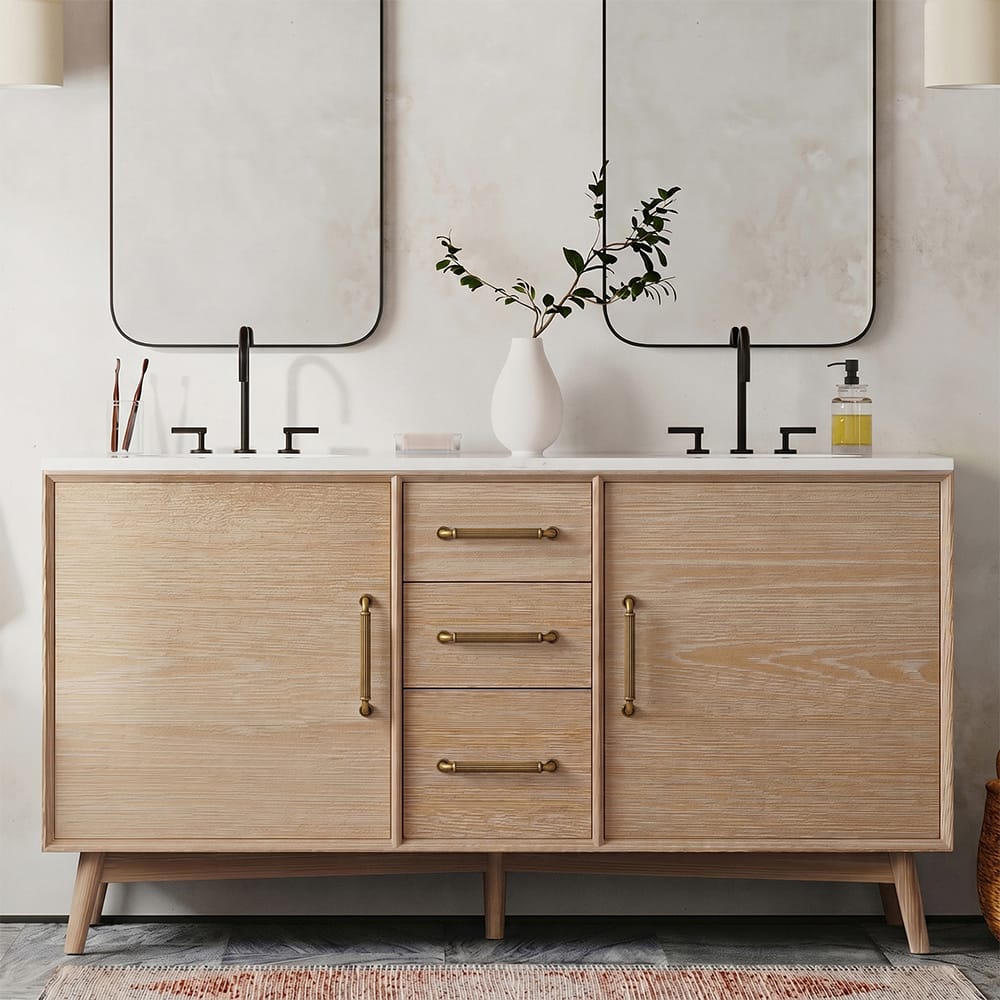 Goo-Ki Ribbed Bar Cabinet Pulls, Aluminum Grip Rail with Zinc Alloy End Pieces Fluted Drawer Handles for Kitchen Cabinet