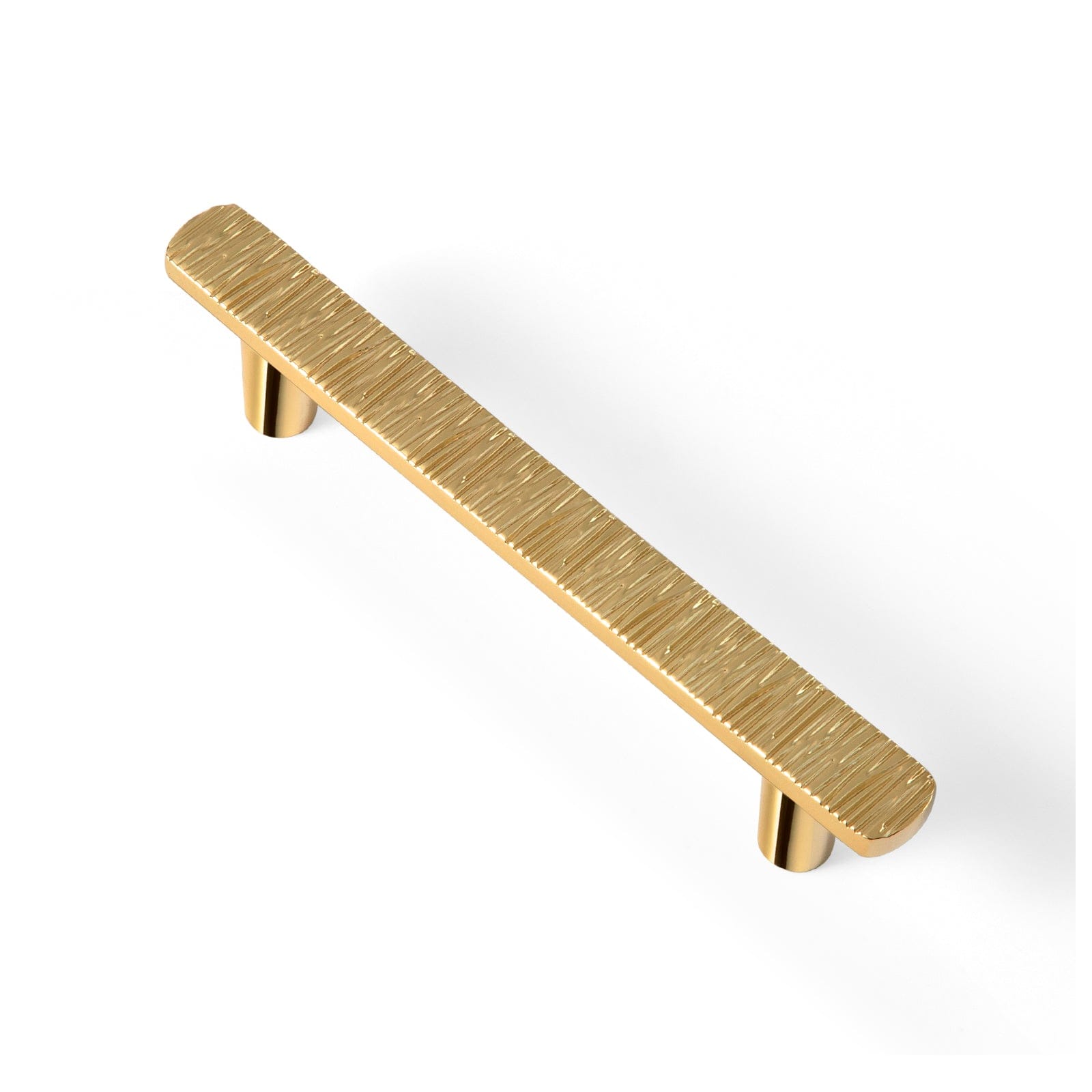 Goo-Ki Rich Gold / 3.78'' Hole Center / 6 Pack Striped Hammerline Cabinet Pulls Light Luxury Elegant Kitchen Hardware