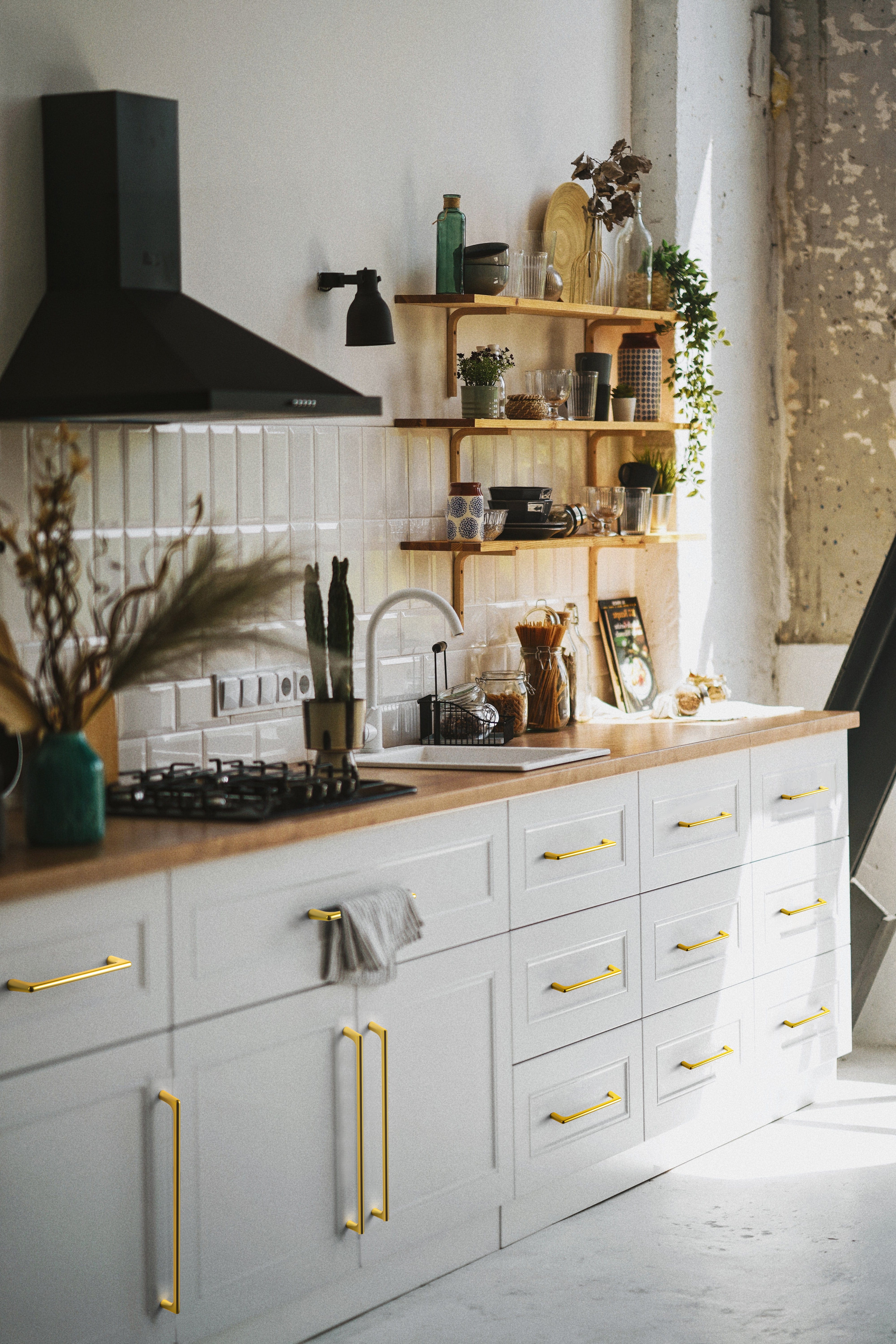 Goo-Ki Rich Gold Cabinet Pulls – Solid Zinc Alloy Modern Hardware