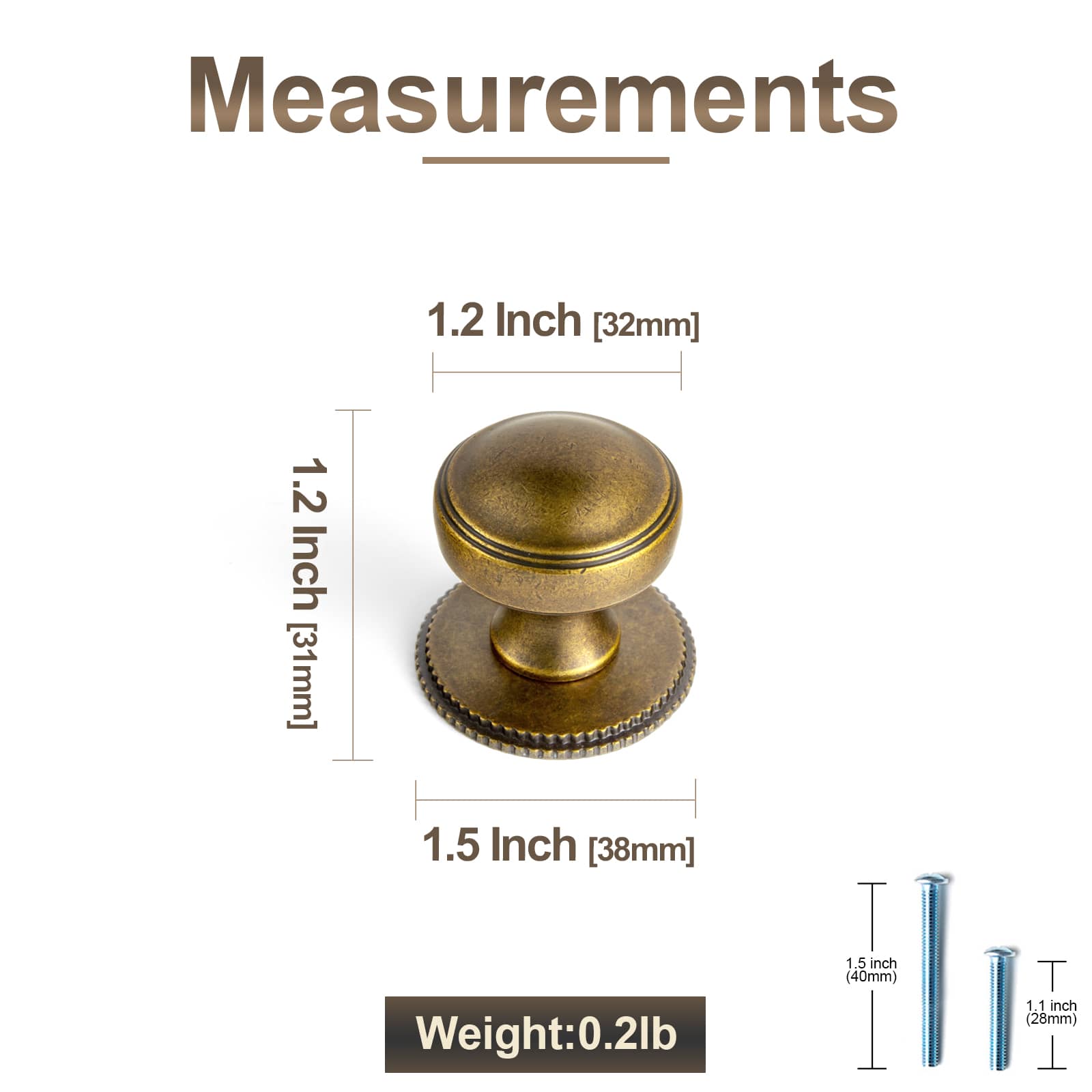 Goo-Ki Ring-Lined Round Dome Cabinet Hardware Zinc Alloy Ball-Shaped Cabinet Knobs