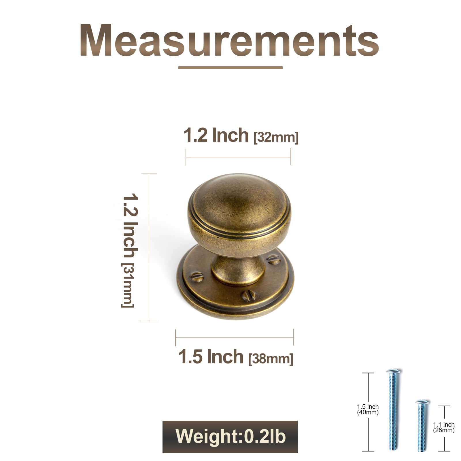 Goo-Ki Ring-Lined Round Dome Cabinet Hardware Zinc Alloy Ball-Shaped Cabinet Knobs