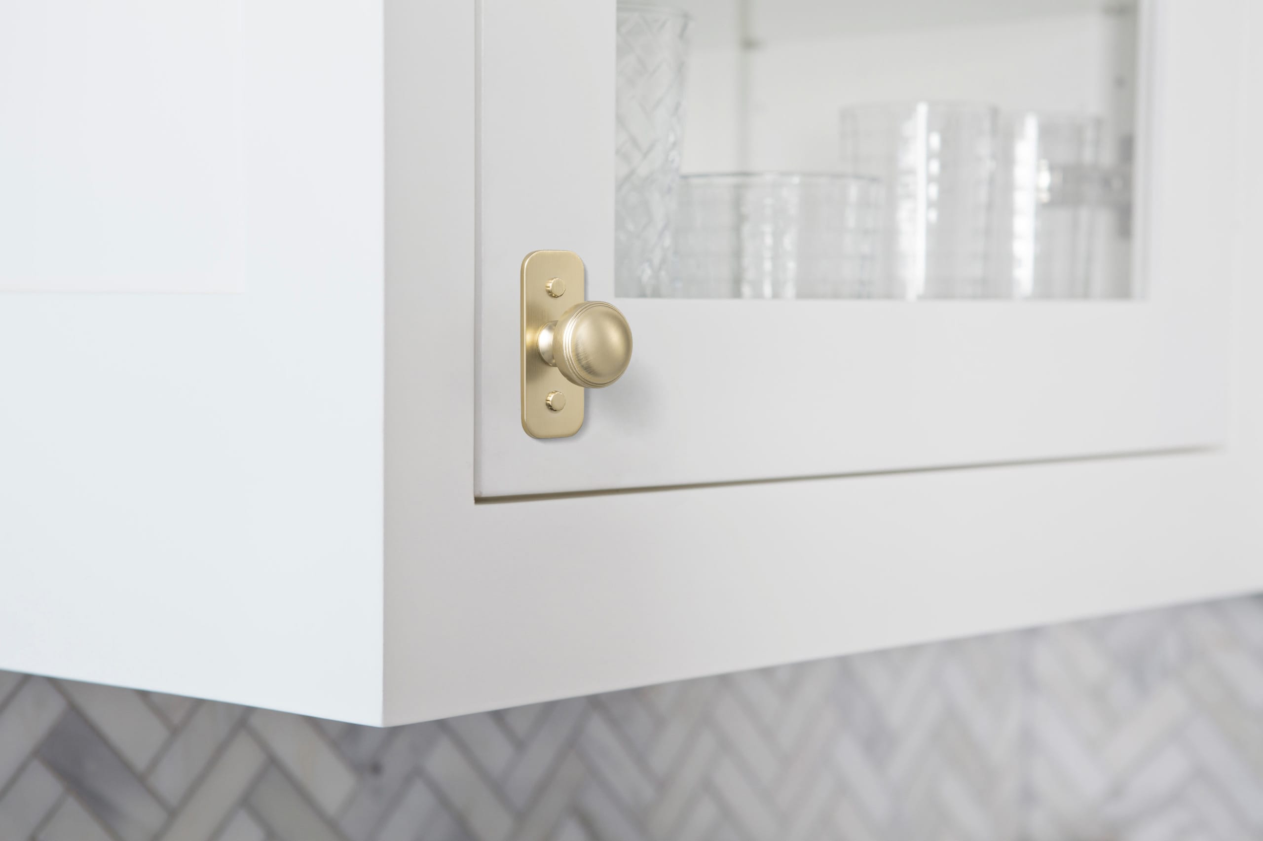 Goo-Ki Ring-Lined Round Dome Cabinet Hardware Zinc Alloy Ball-Shaped Cabinet Knobs