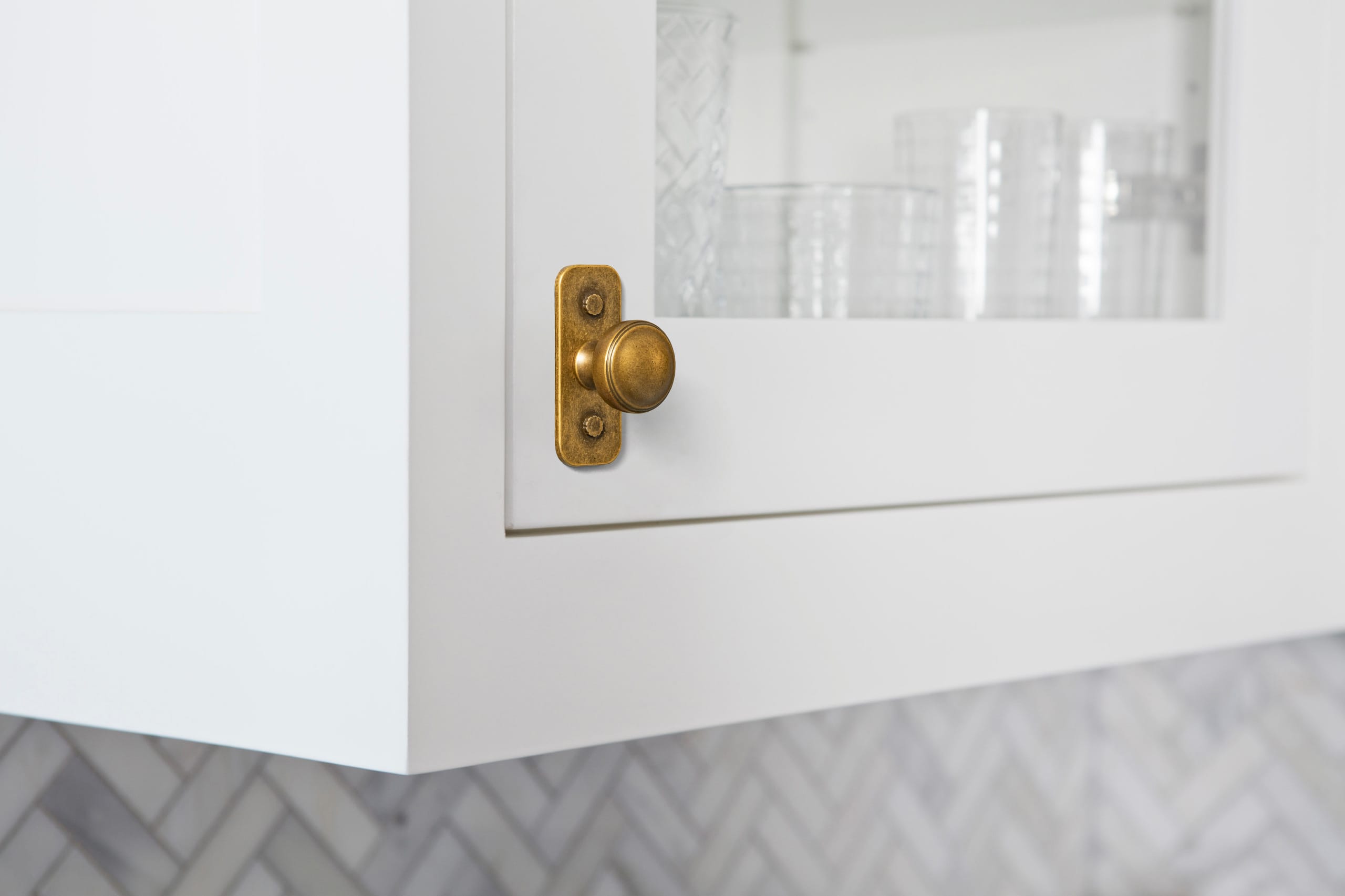 Goo-Ki Ring-Lined Round Dome Cabinet Hardware Zinc Alloy Ball-Shaped Cabinet Knobs