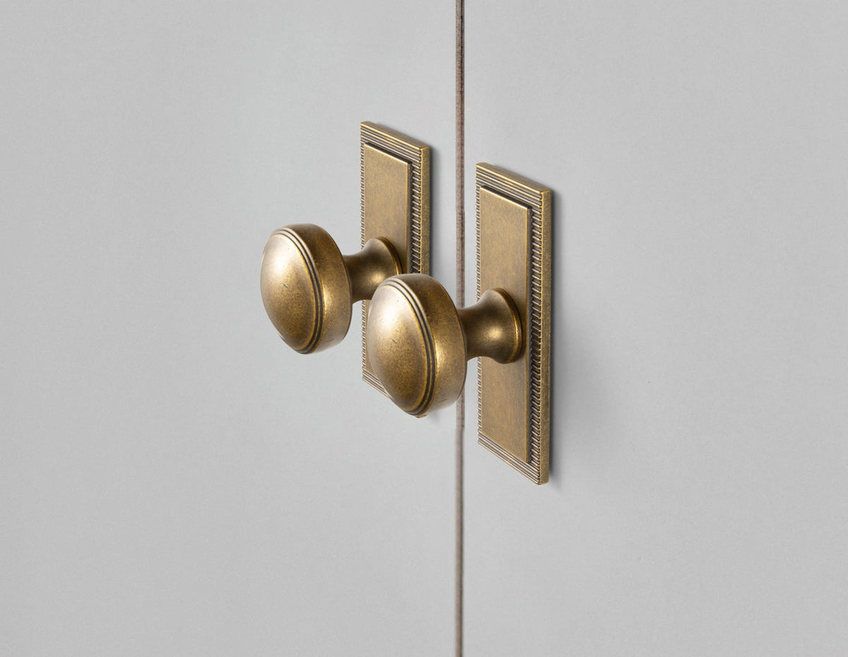 Goo-Ki Ring-Lined Round Dome Cabinet Hardware Zinc Alloy Ball-Shaped Cabinet Knobs