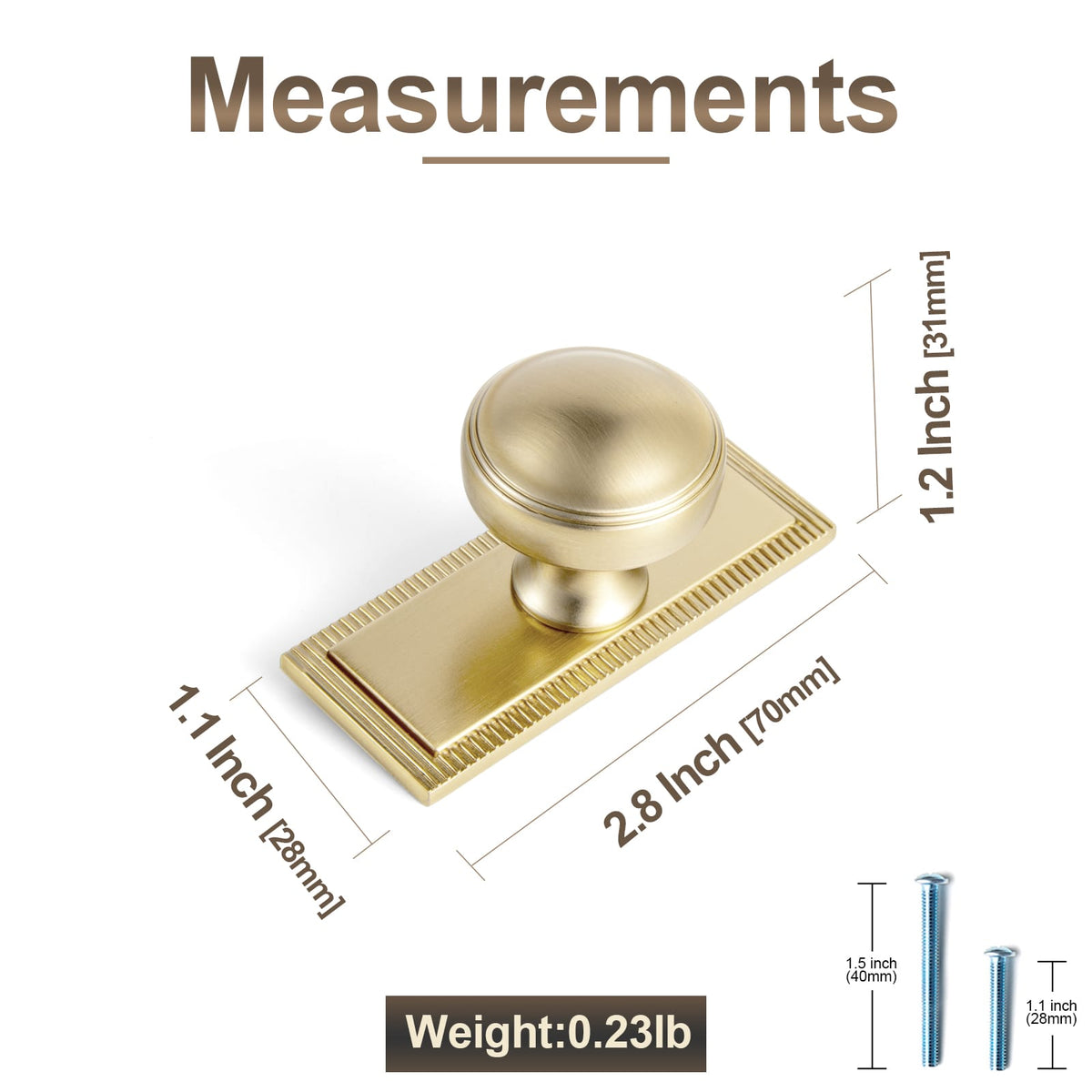 Goo-Ki Ring-Lined Round Dome Cabinet Hardware Zinc Alloy Ball-Shaped Cabinet Knobs