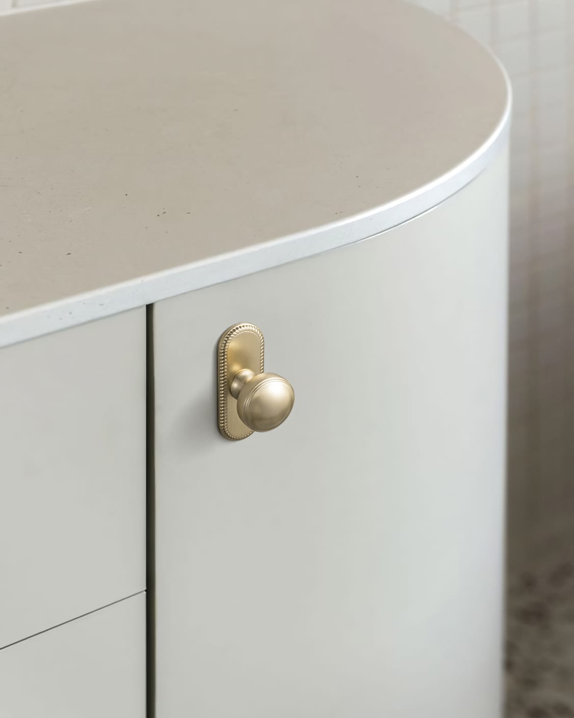 Goo-Ki Ring-Lined Round Dome Cabinet Hardware Zinc Alloy Ball-Shaped Cabinet Knobs