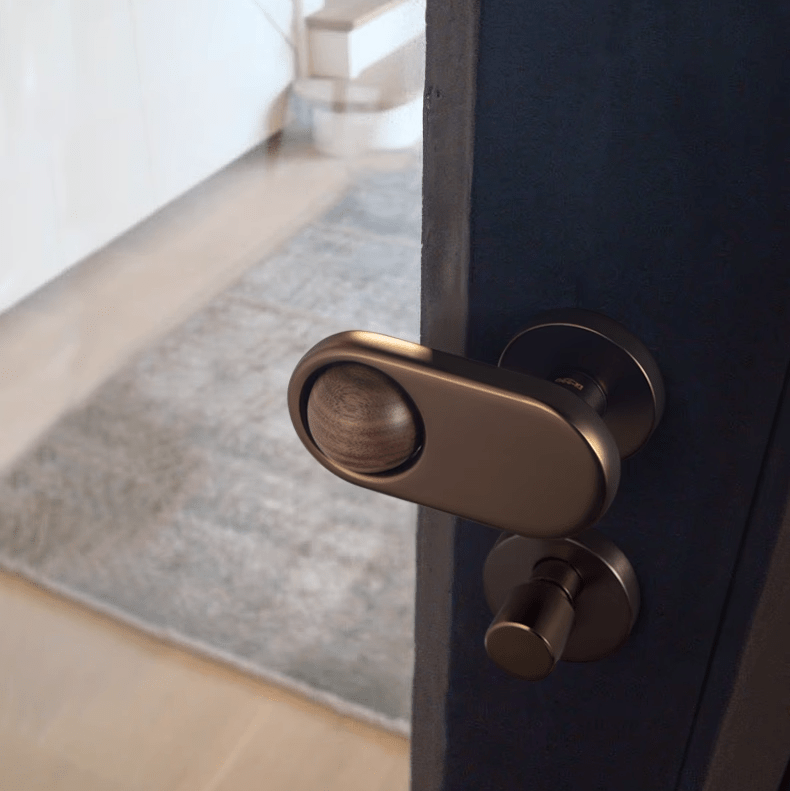 Goo-Ki Rotatable Black Walnut Door Lock American Style Bedroom Interior Door Lockset