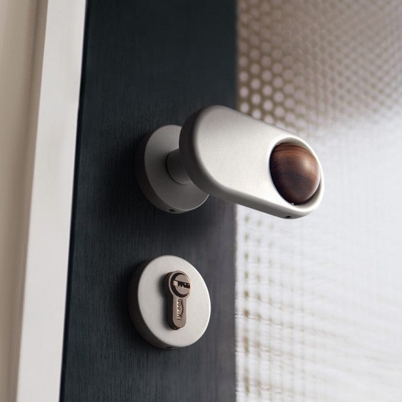 Goo-Ki Rotatable Black Walnut Door Lock American Style Bedroom Interior Door Lockset